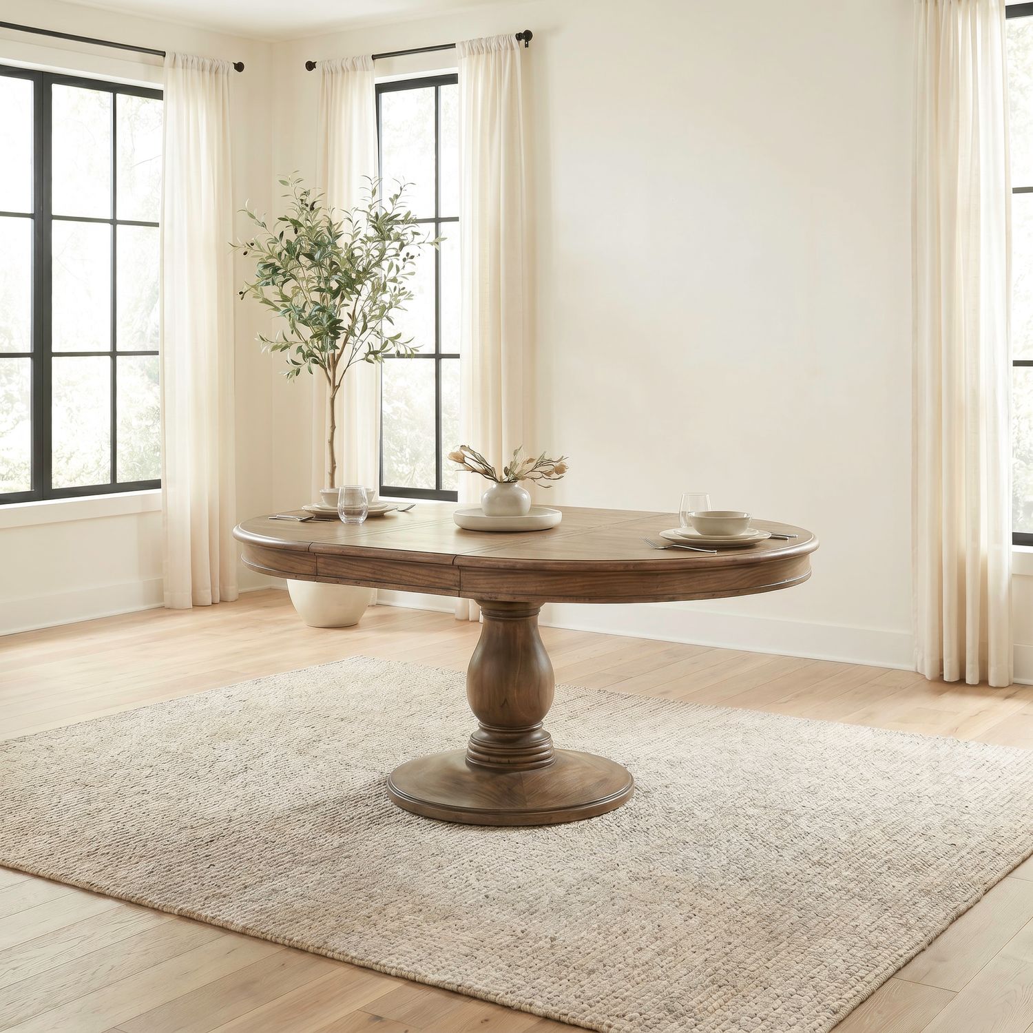 Oval Pedestal Table Base