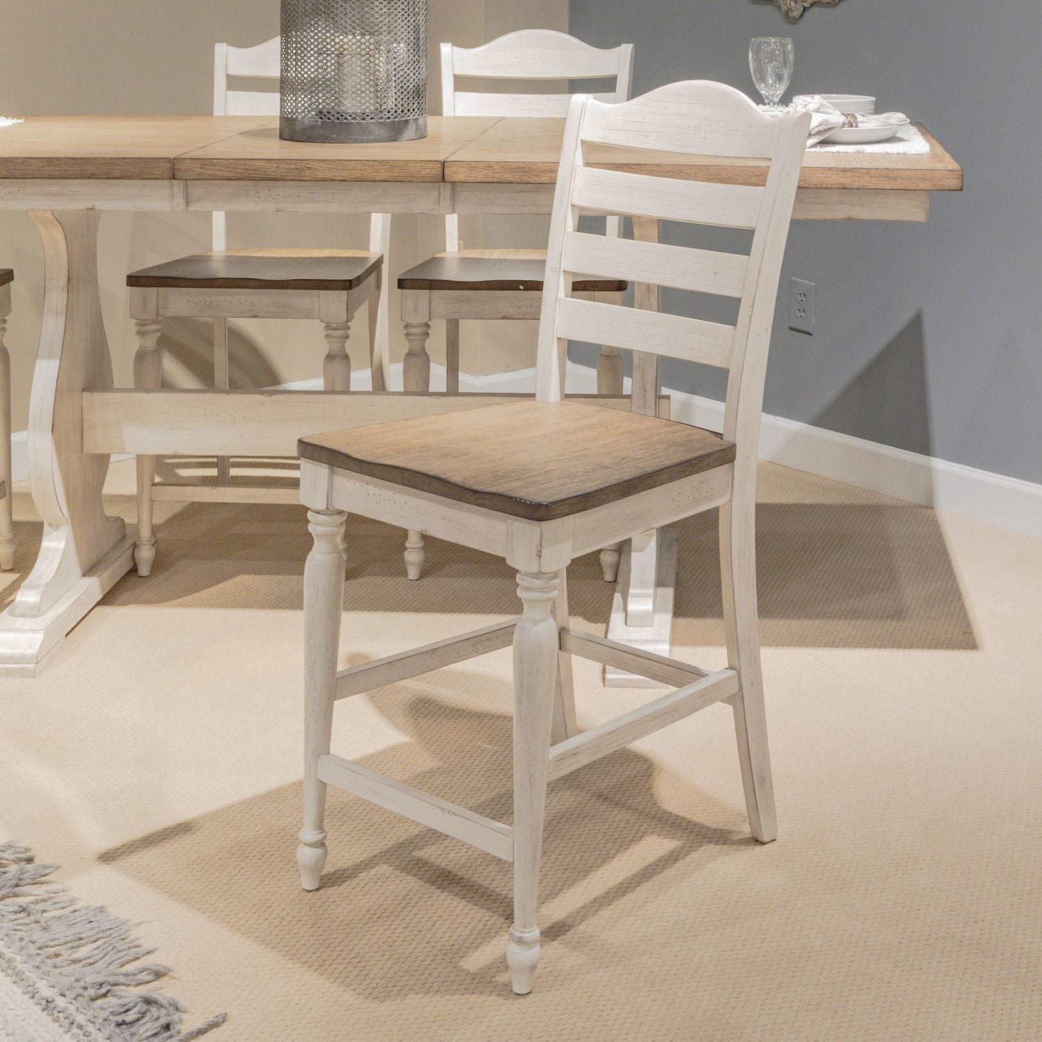 Ladder Back Ct Ht Chair (RTA)