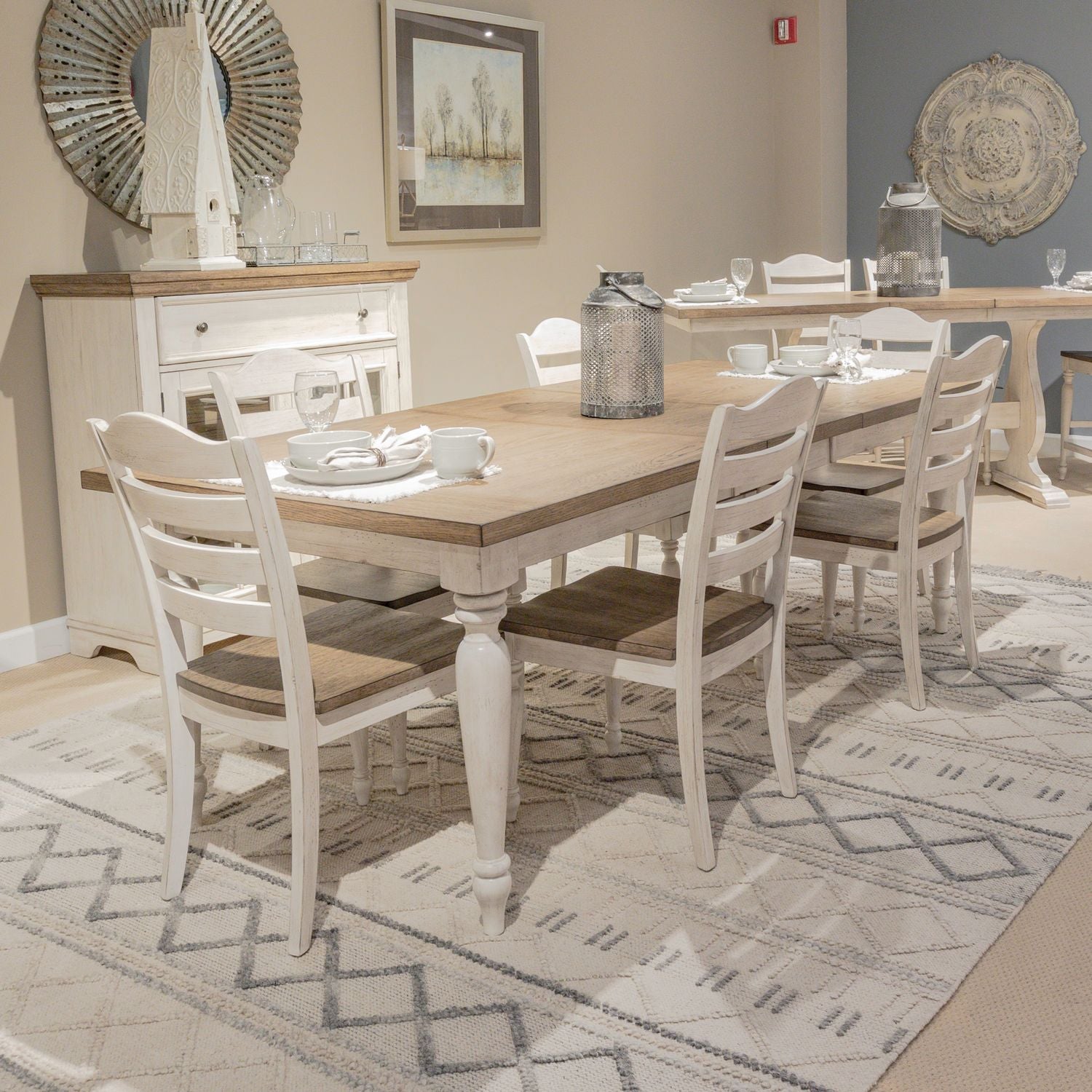 7 Piece Rectangular Table Set