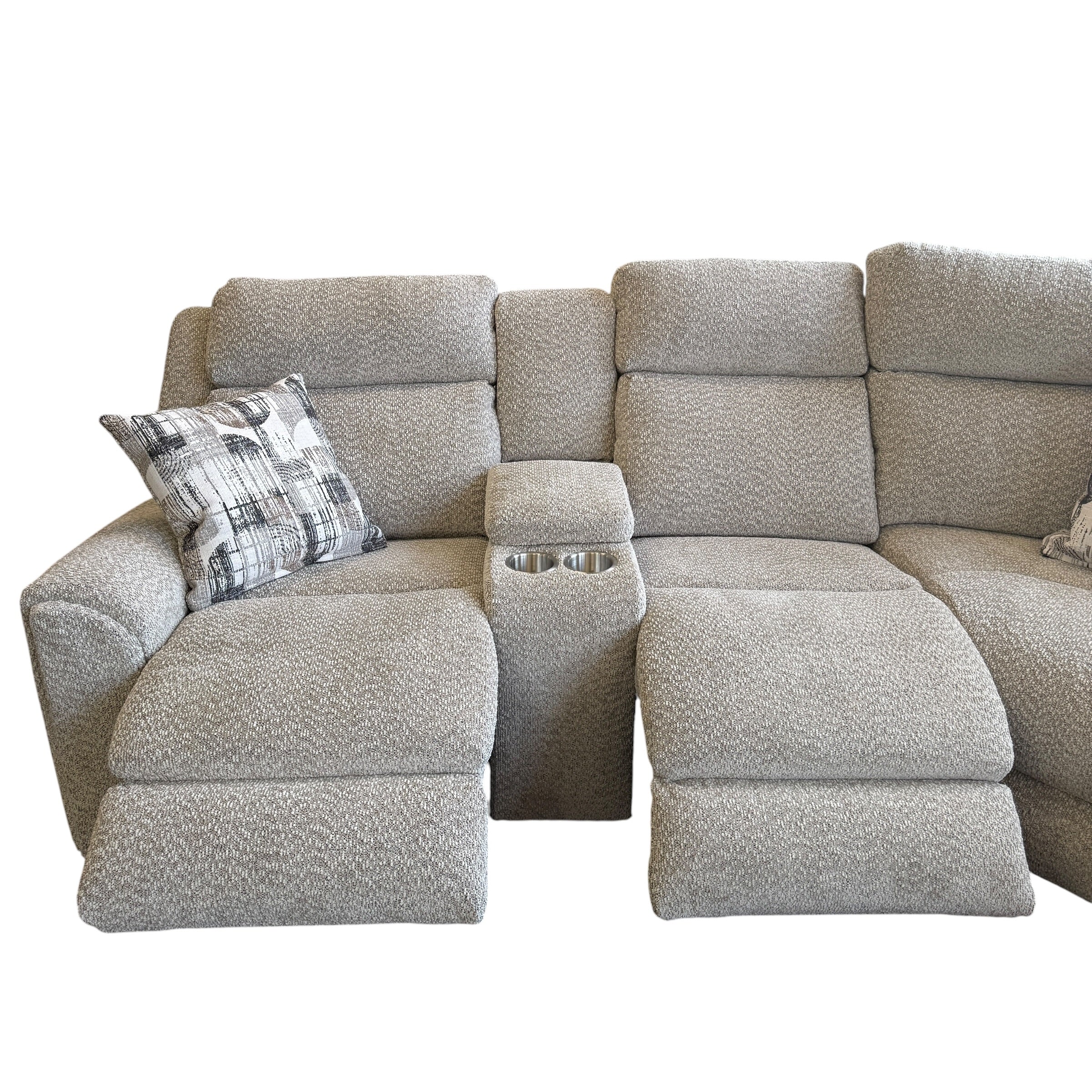 Recliner Sectional in Gray