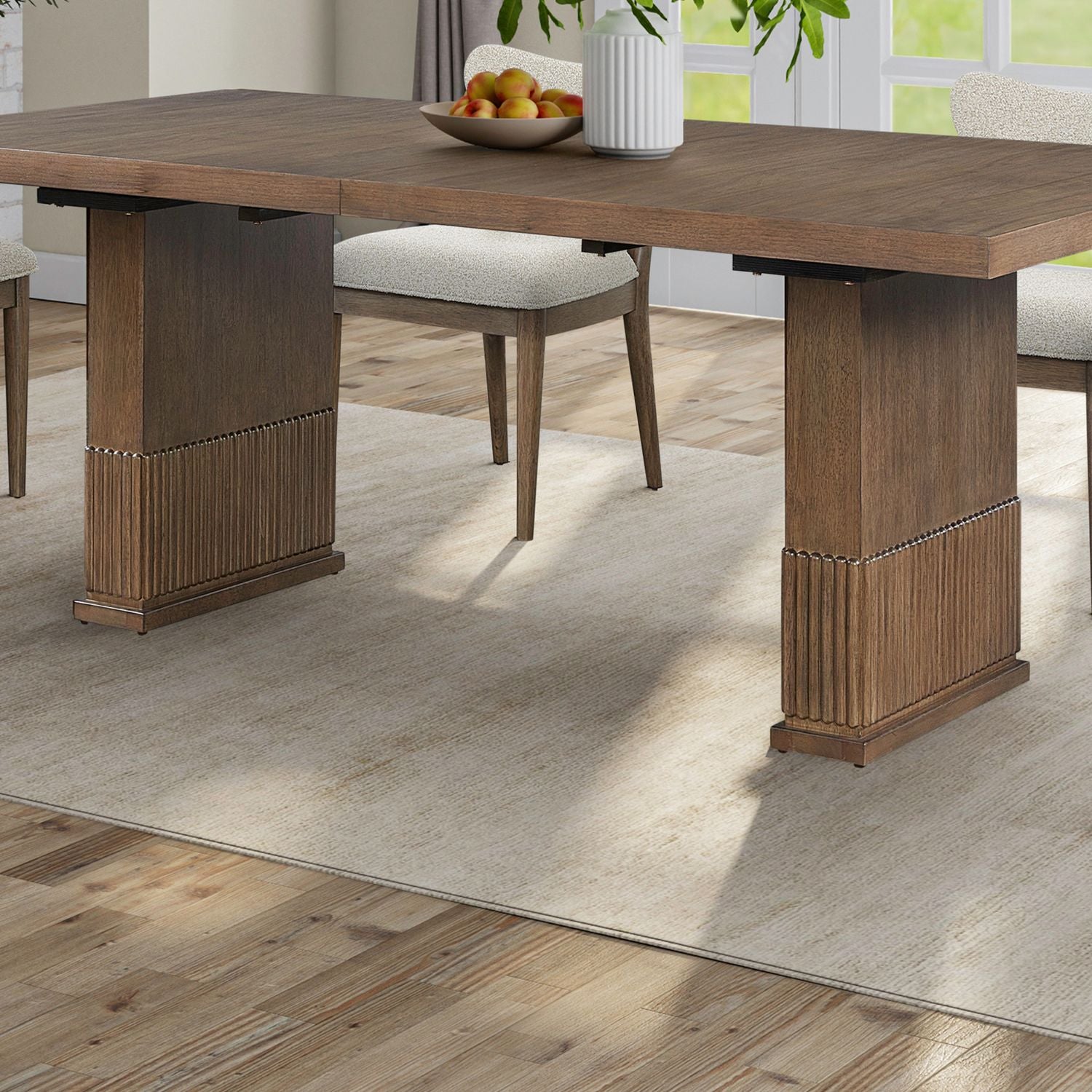 Double Pedestal Table Base