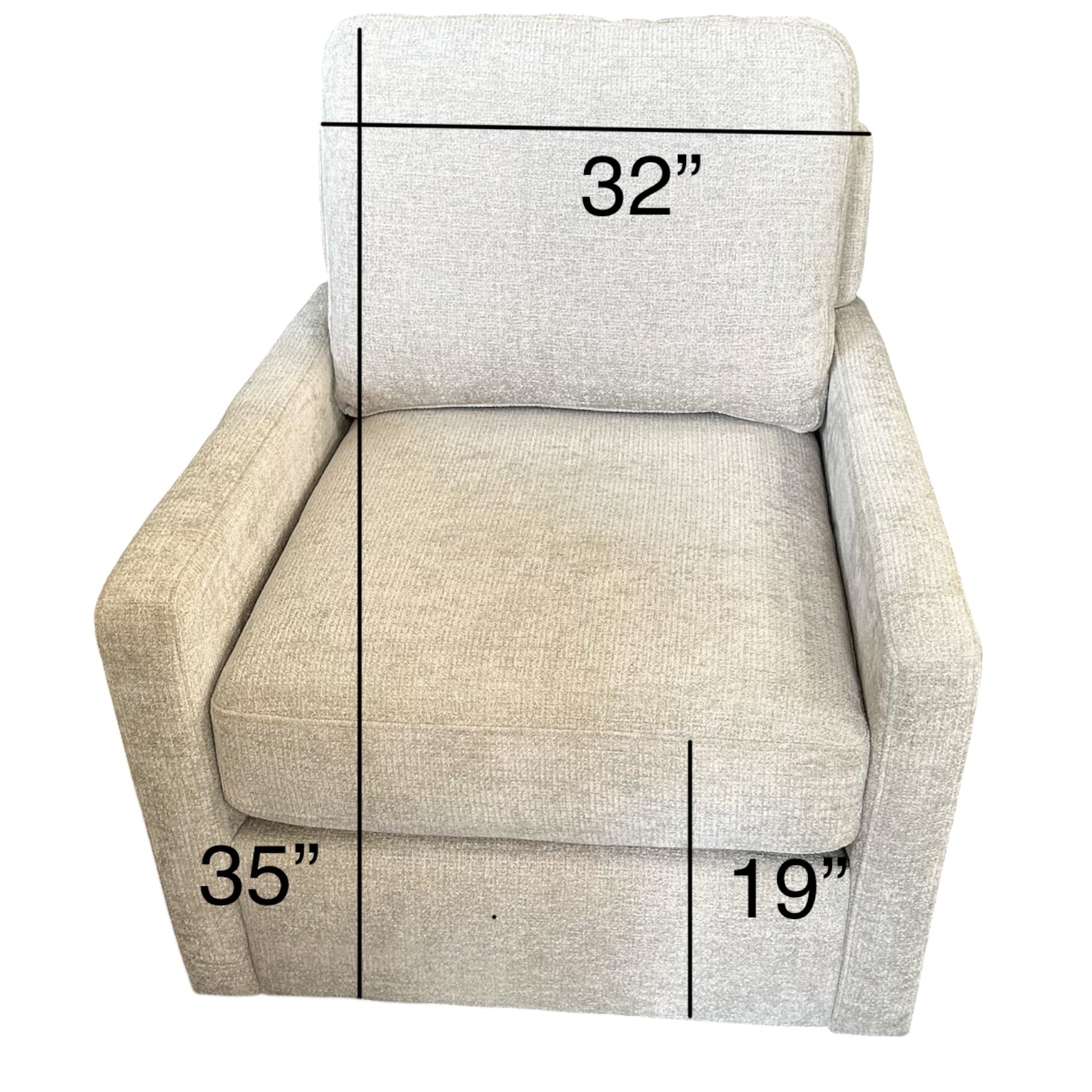 Light Gray Swivel Chair