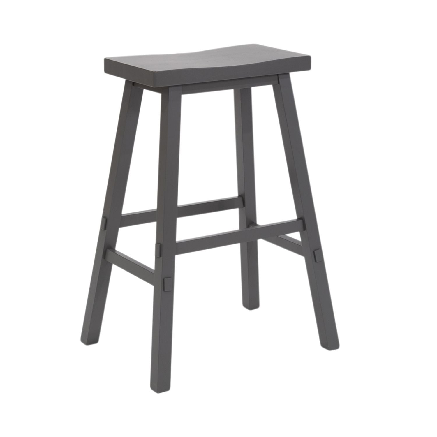 24 Inch Sawhorse Counter Stool- Gray