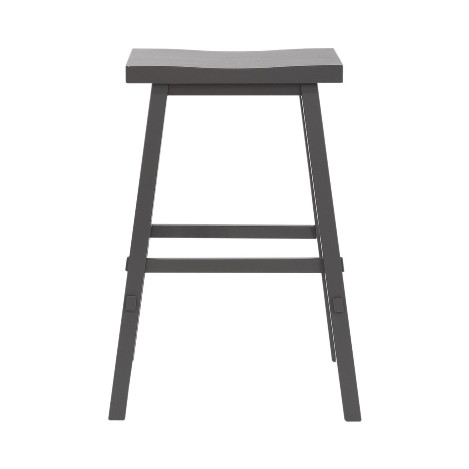 24 Inch Sawhorse Counter Stool- Gray