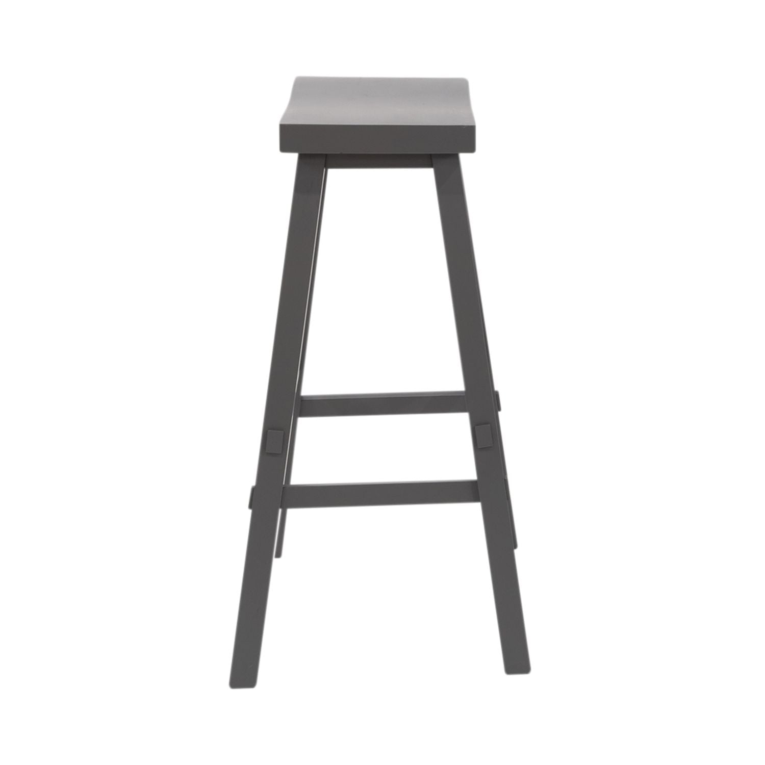 24 Inch Sawhorse Counter Stool- Gray