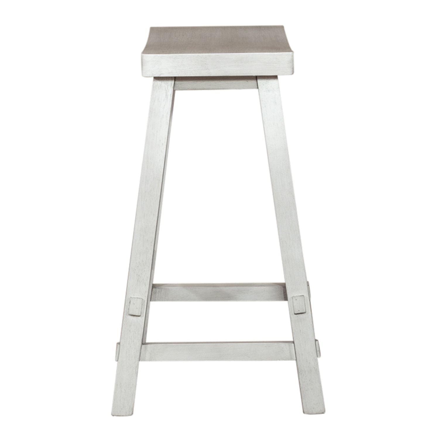 24 Inch Sawhorse Counter Stool - White