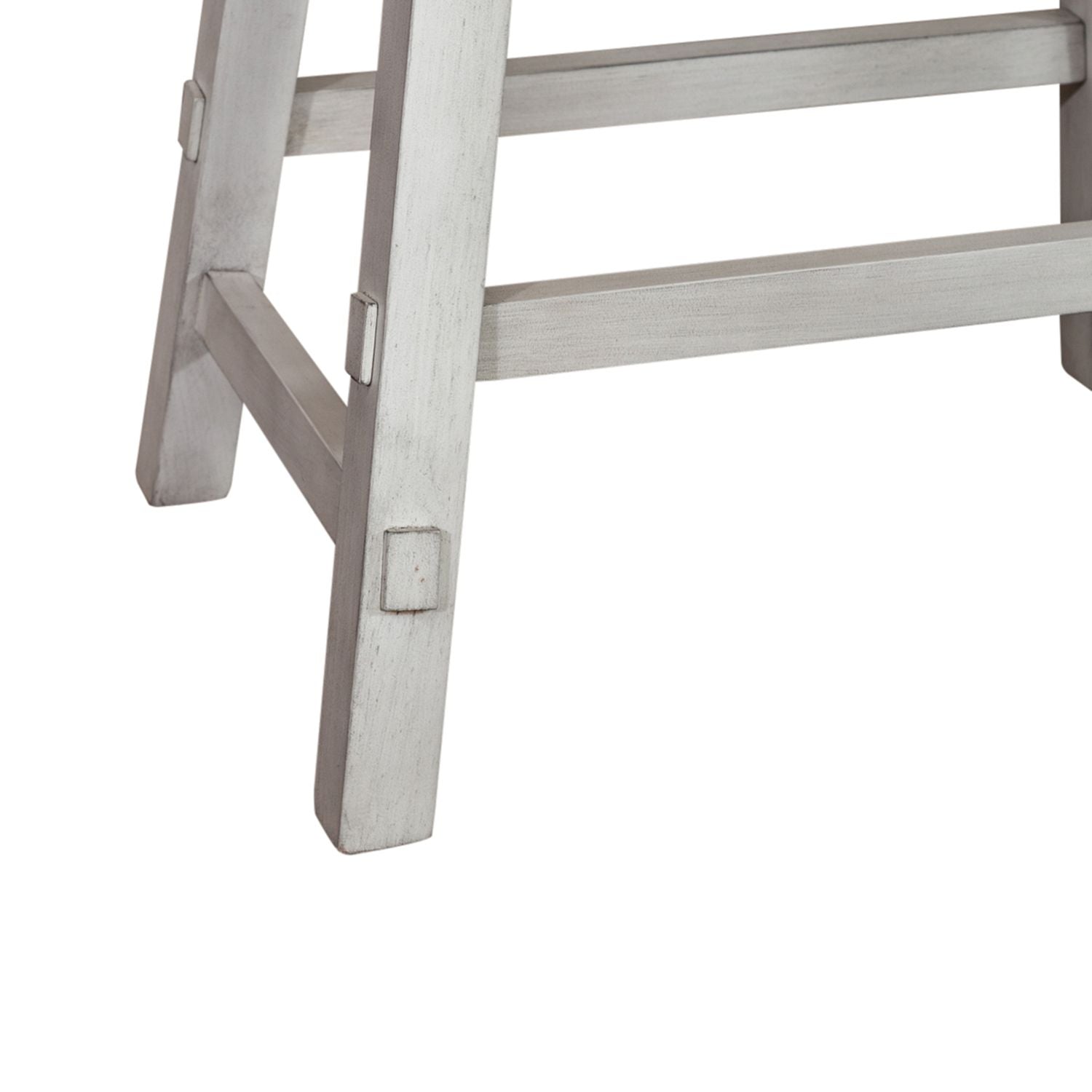 24 Inch Sawhorse Counter Stool - White