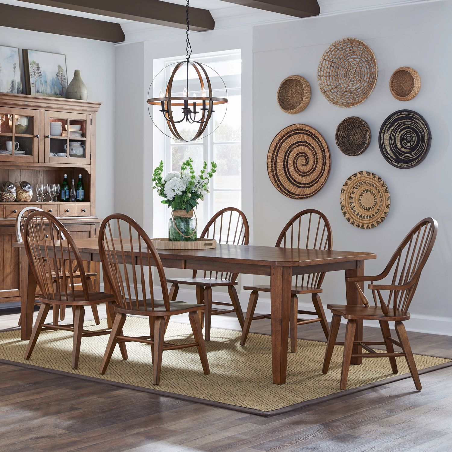 7 Piece Rectangular Table Set