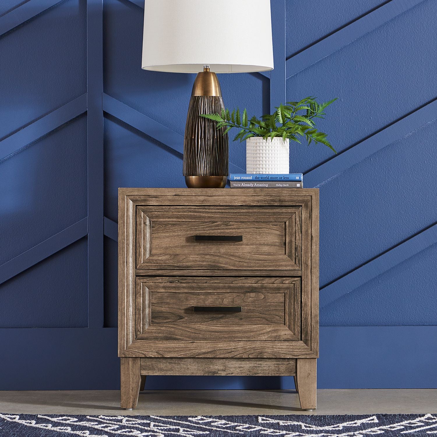 King California Panel Bed, Dresser & Mirror, Night Stand