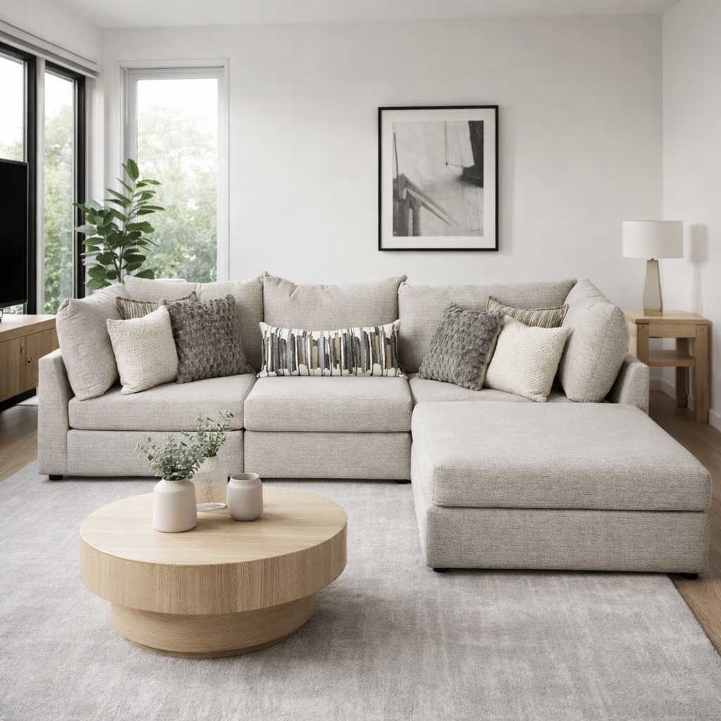 Hudson Modular 4 Piece Chaise Sectional