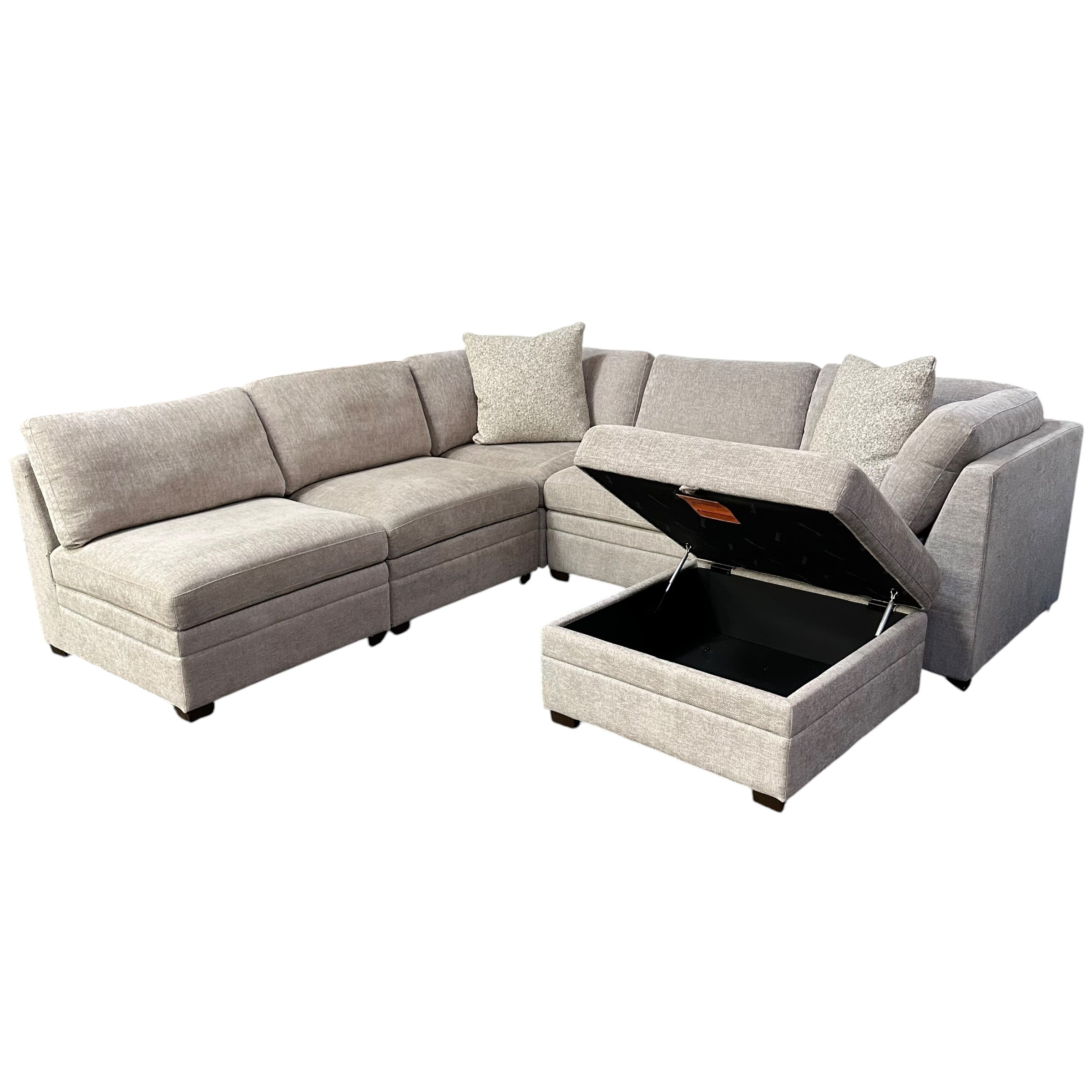 Modular Sectional with storage ottoman