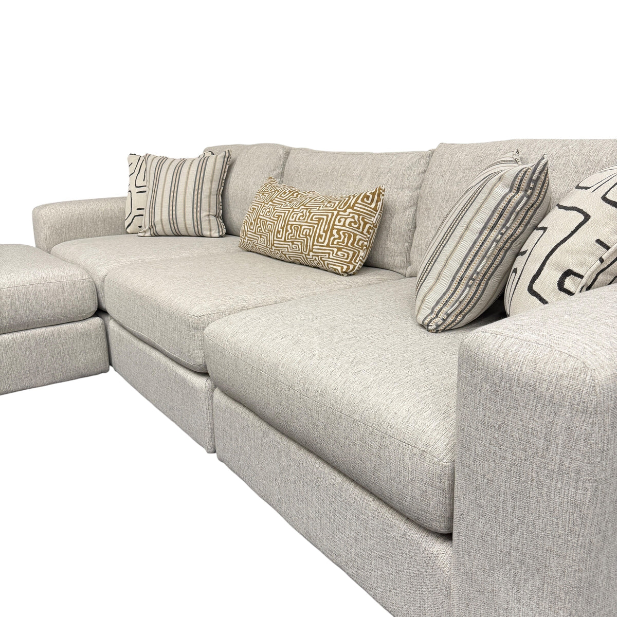 Mason Modular 3-Piece Sofa with Reversible Ottoman