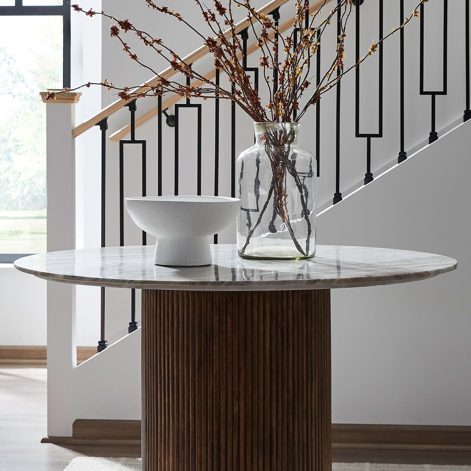 Round Pedestal Marble Table Top