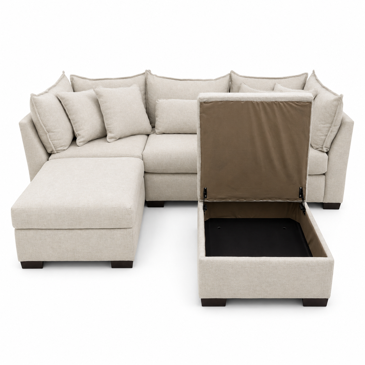 Alina 3 Pc Sofa with Double Storage Chaise