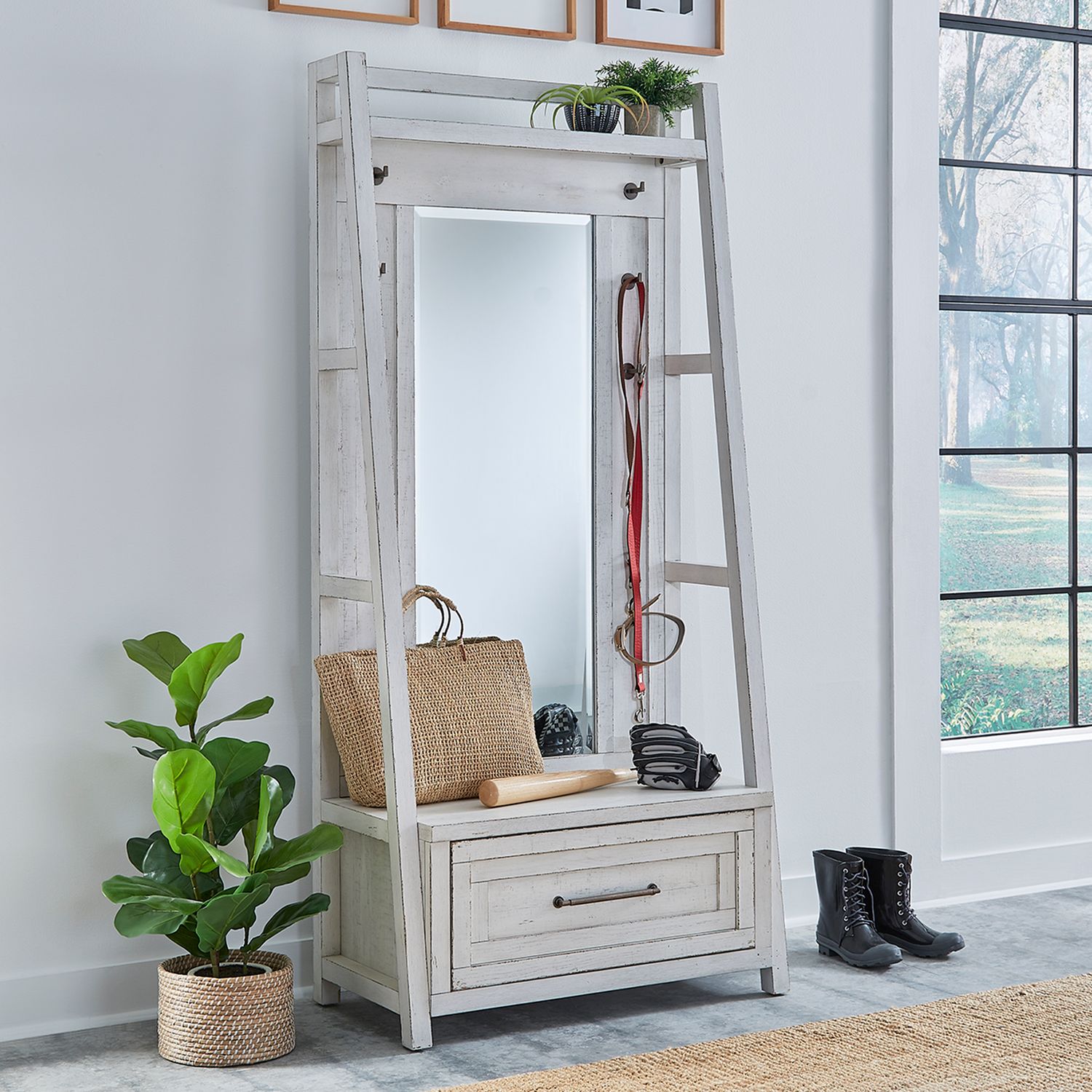 2 Piece Hall Tree Set