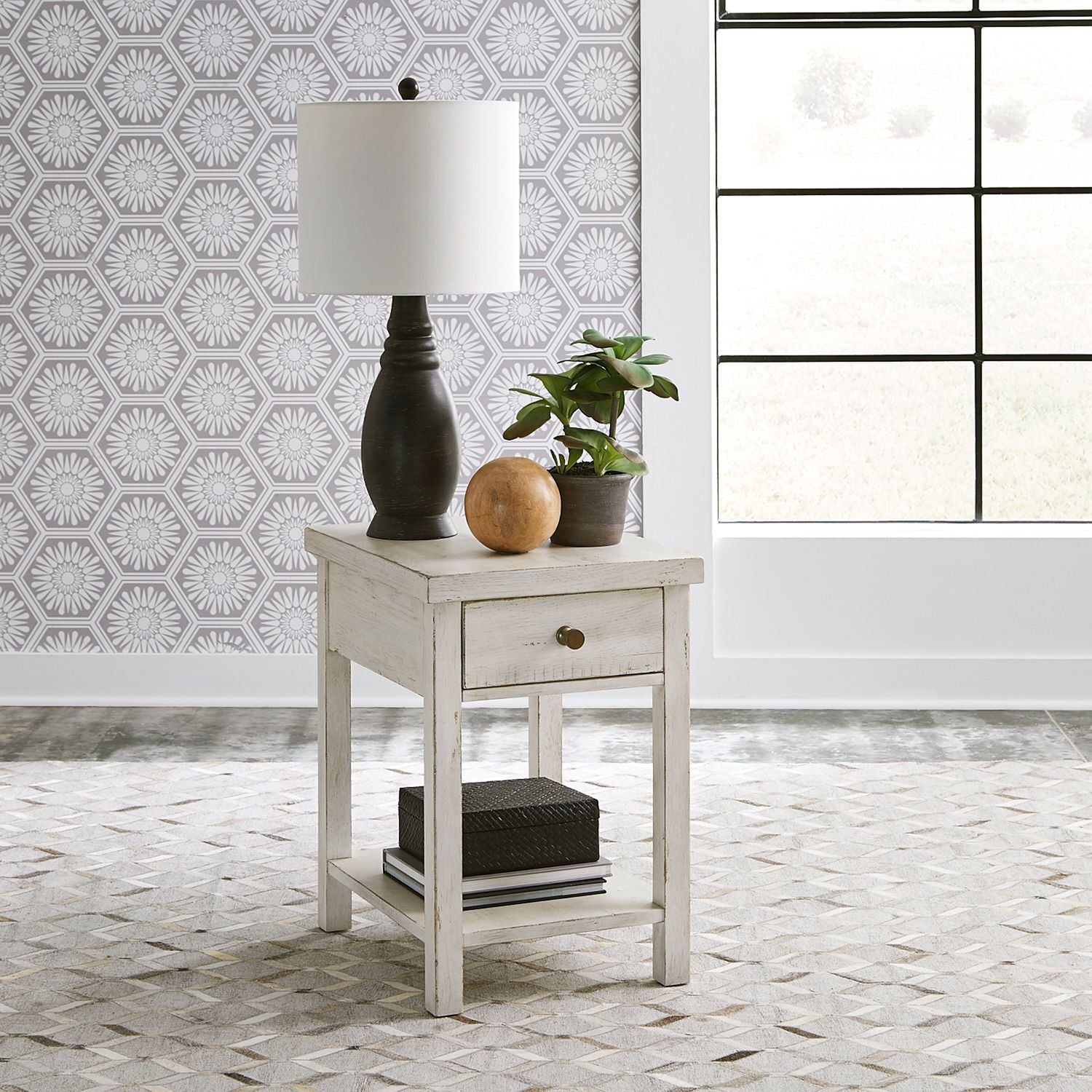 Drawer Chair Side Table