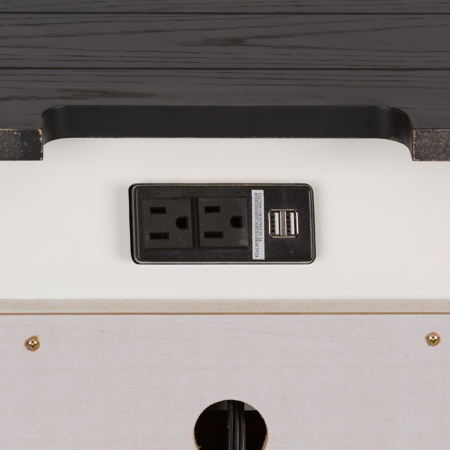 Allyson Park Nightstand with Charging Station