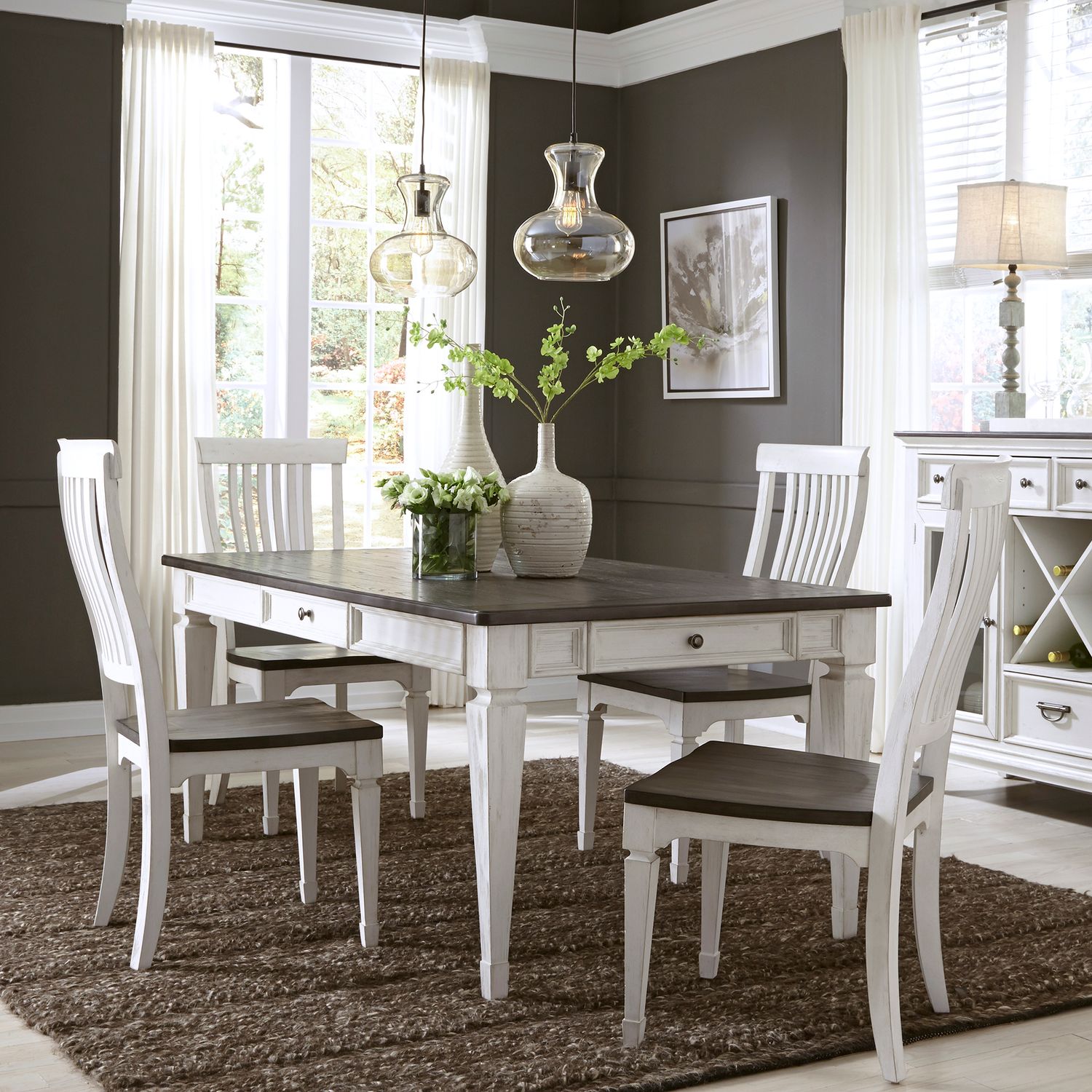 5 Piece Rectangular Table Set