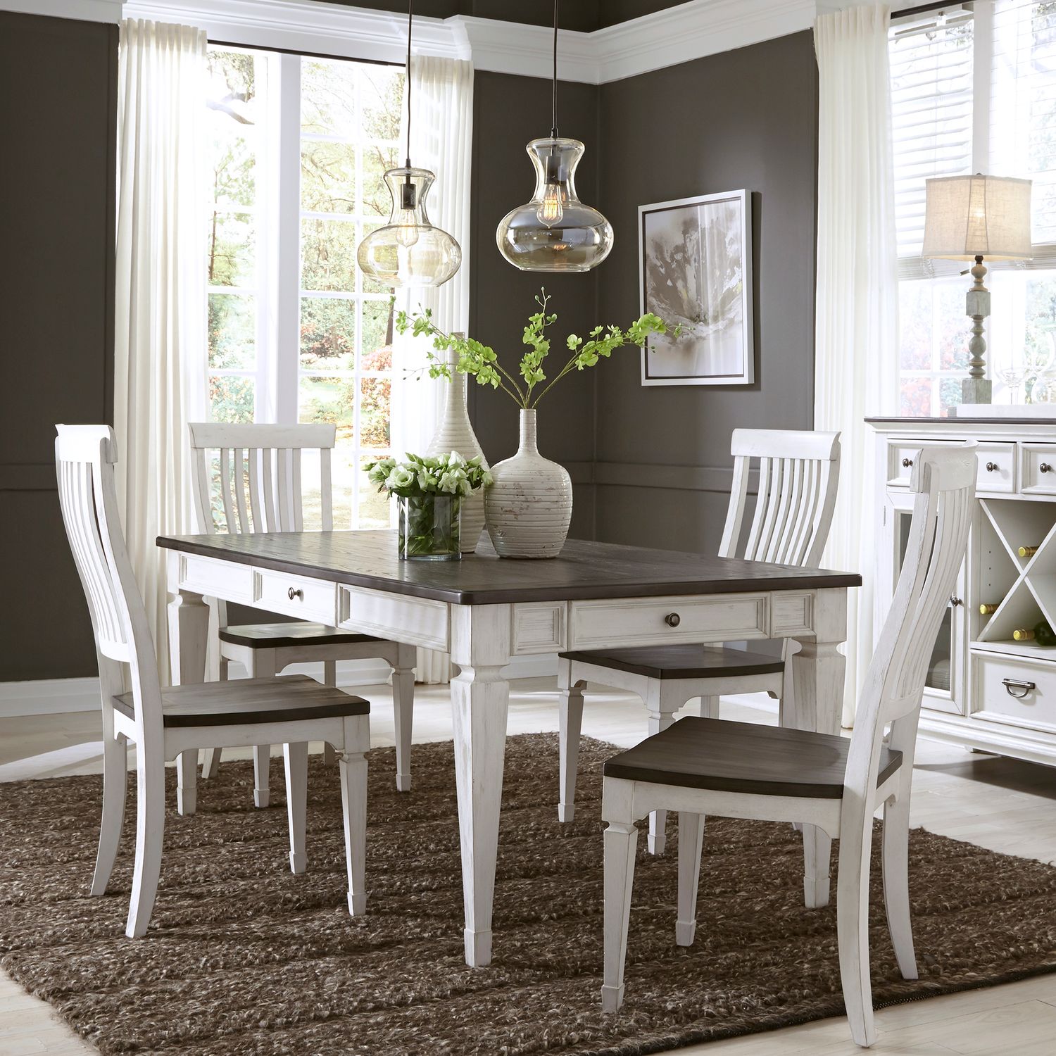 5 Piece Rectangular Table Set