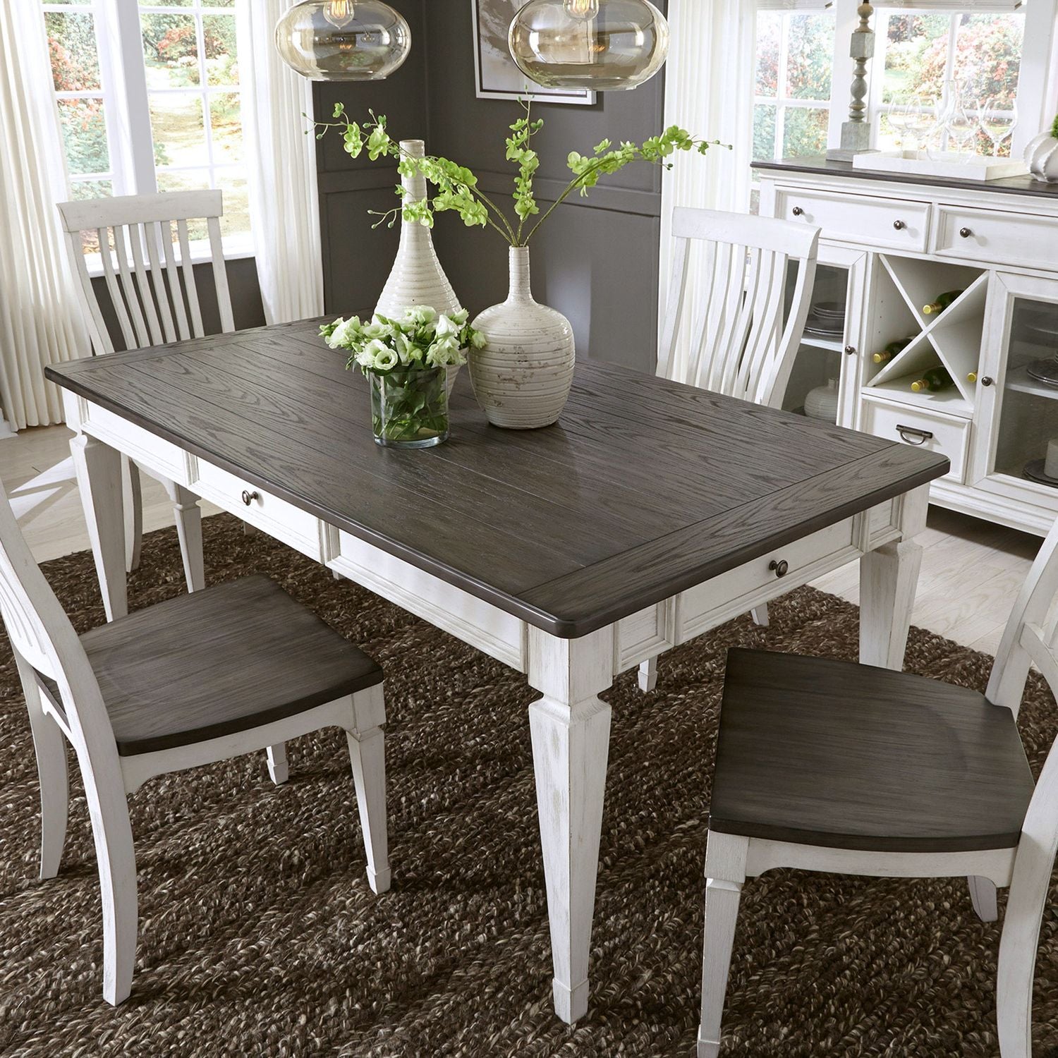 5 Piece Rectangular Table Set