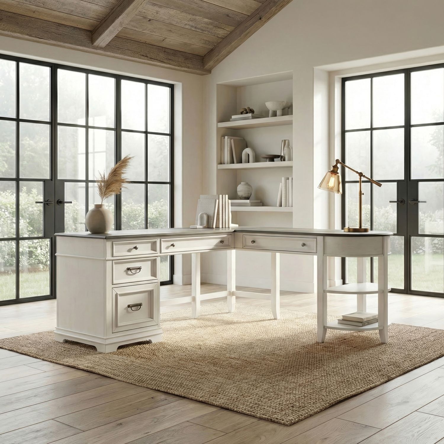 Opt L Shaped Desk Set