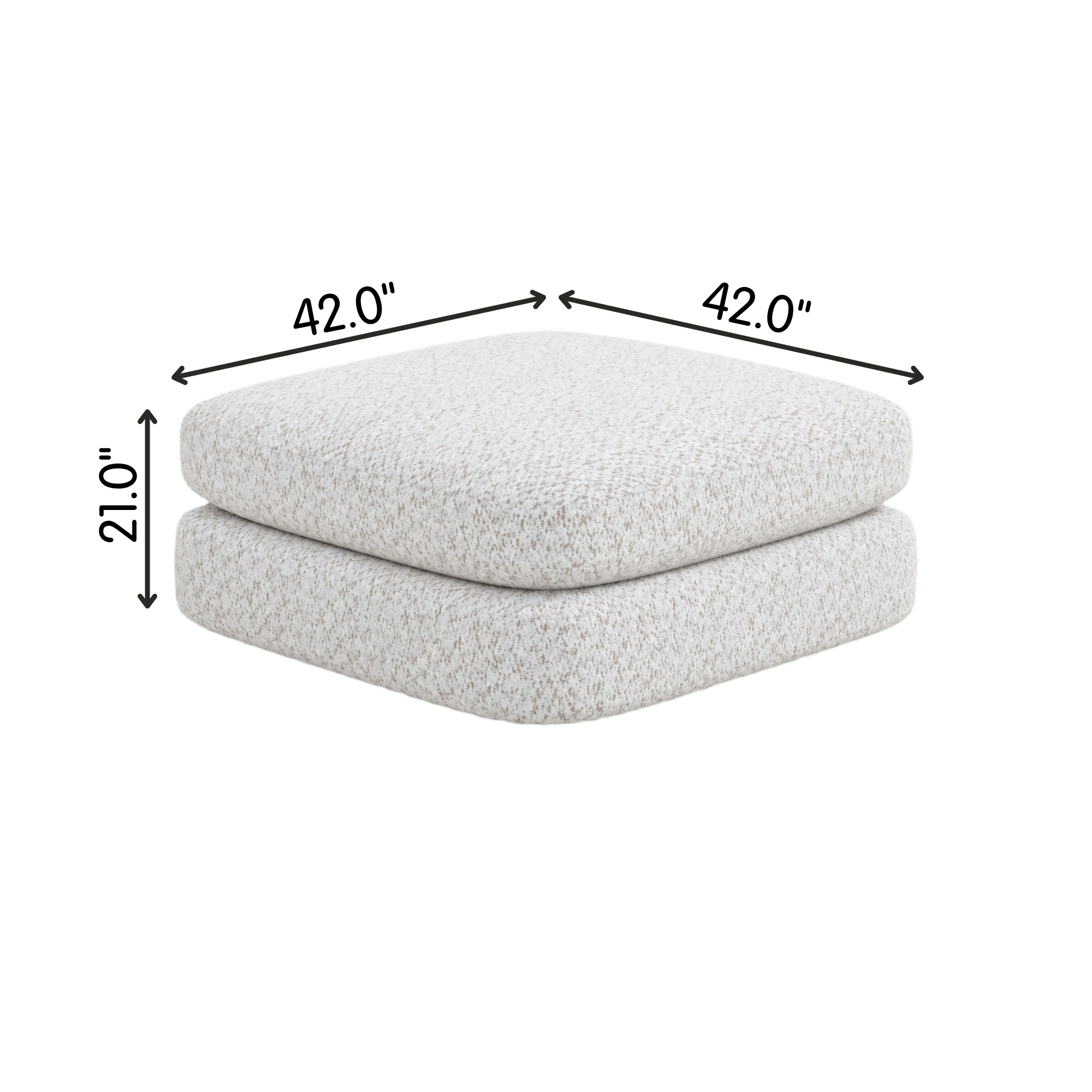 Juniper Modular Curved Bump Up Ottoman