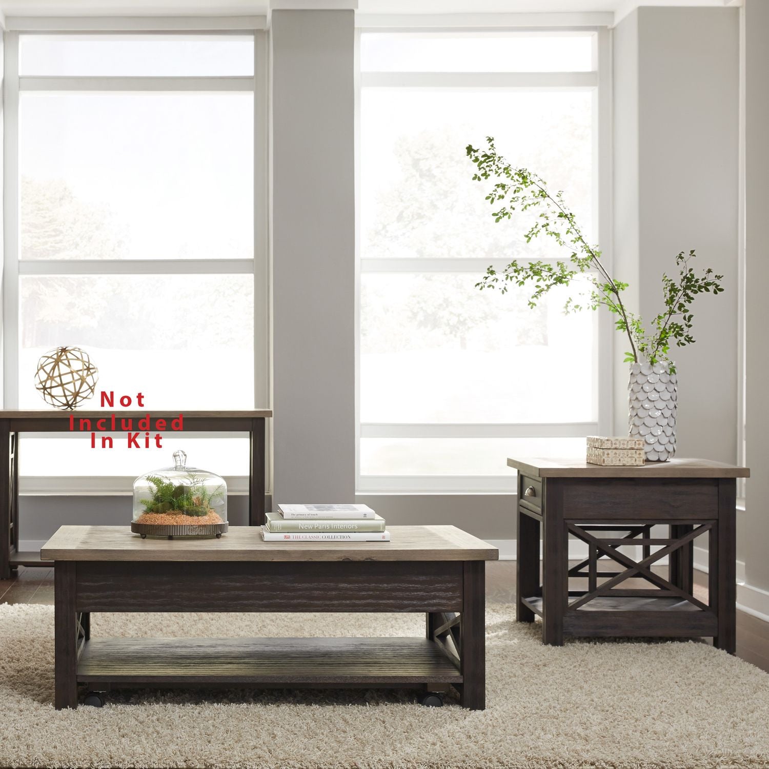 Opt 3 Piece Set (1-Cocktail 2-End Tables)