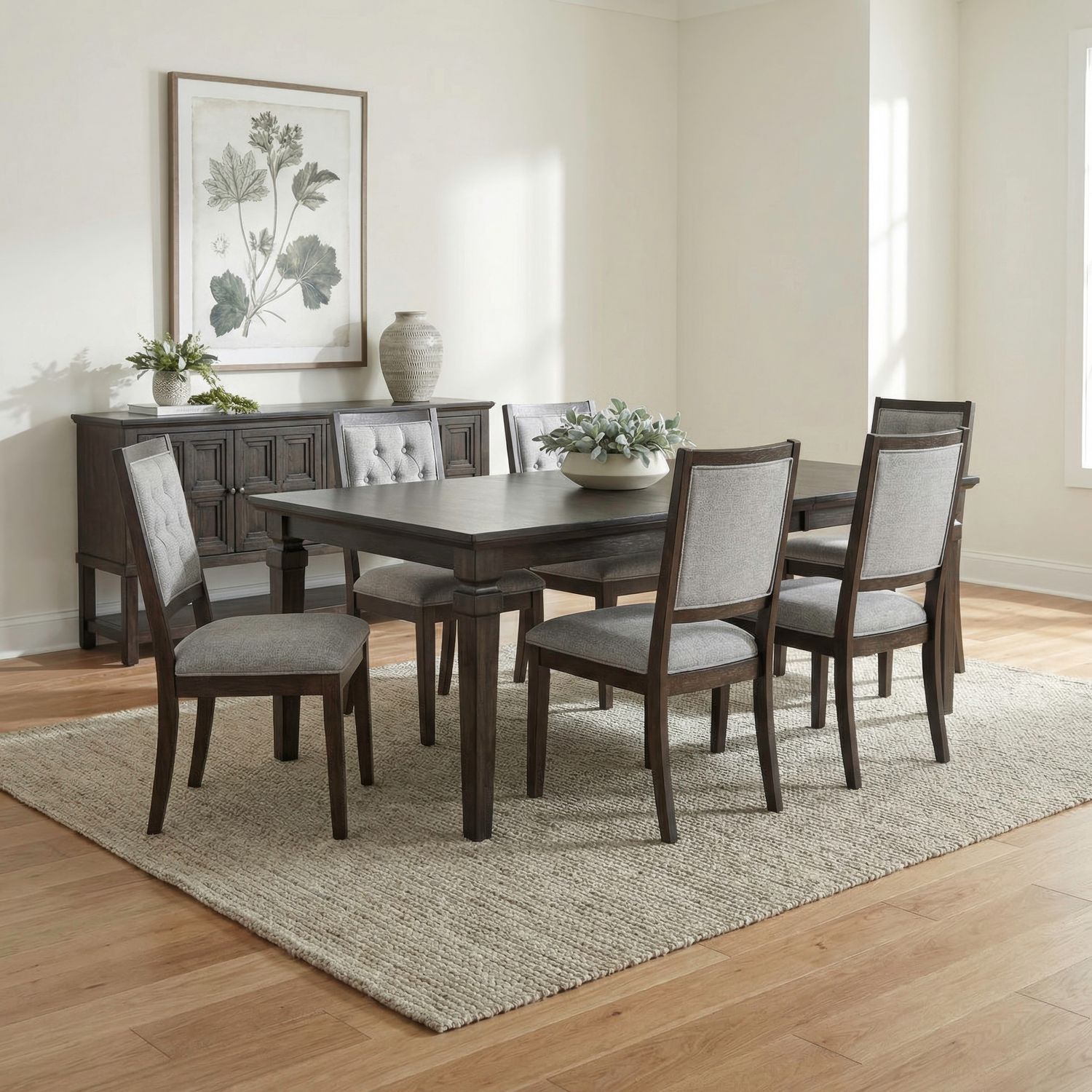 7 Piece Rectangular Table Set