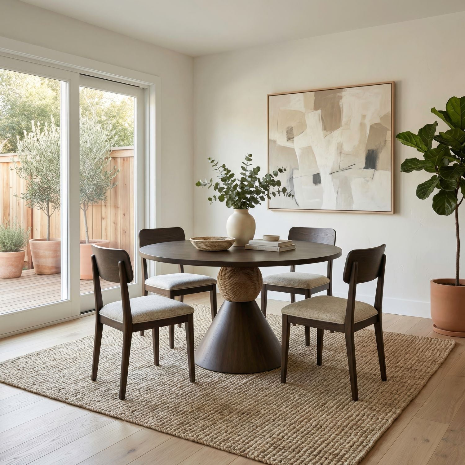 Opt 5 Piece Pedestal Table Set