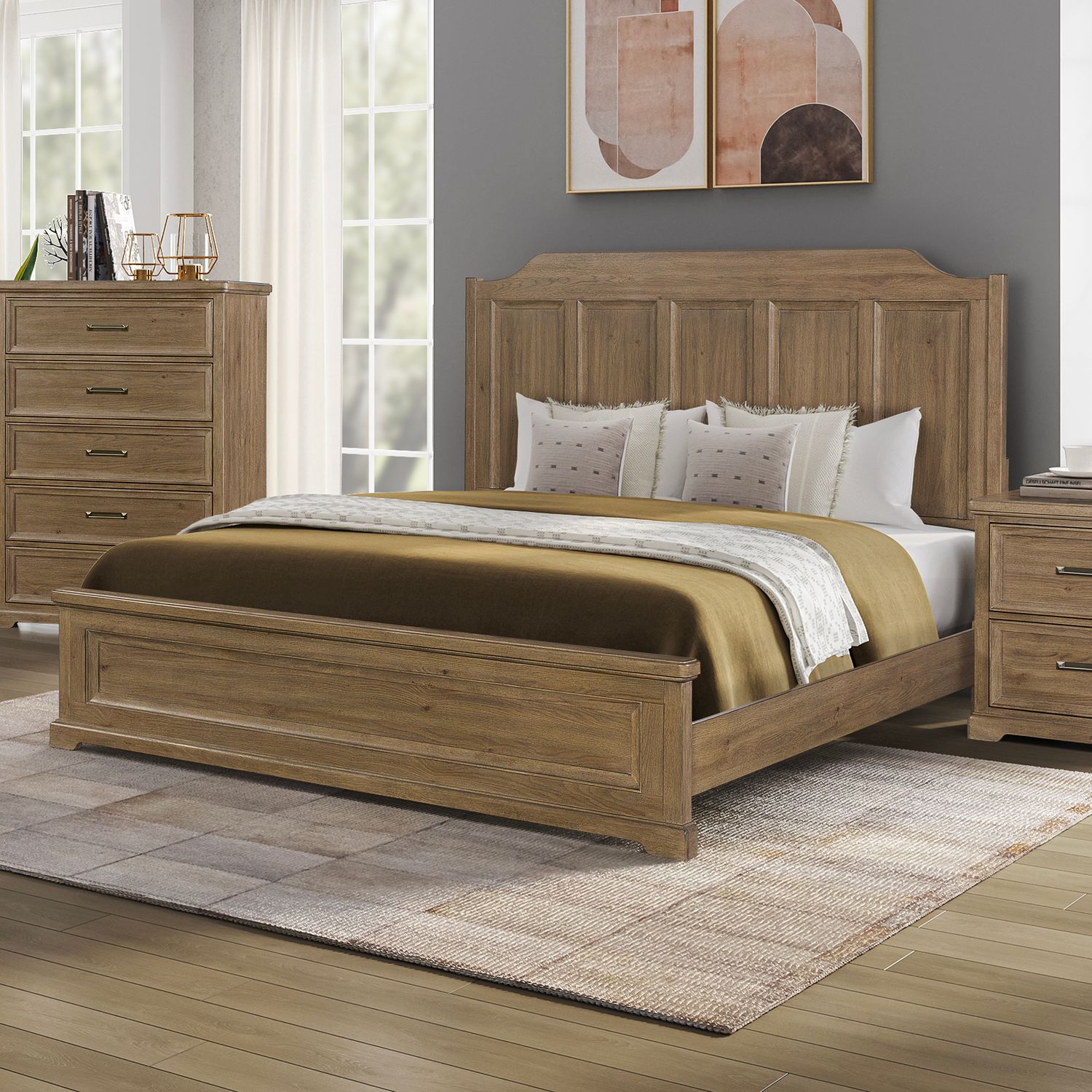 King Panel Bed