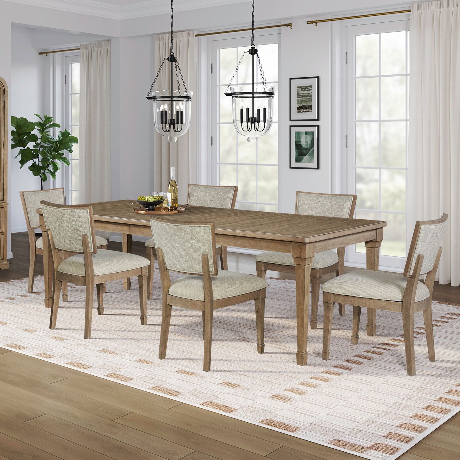 Opt 7 Piece Rectangular Table Set