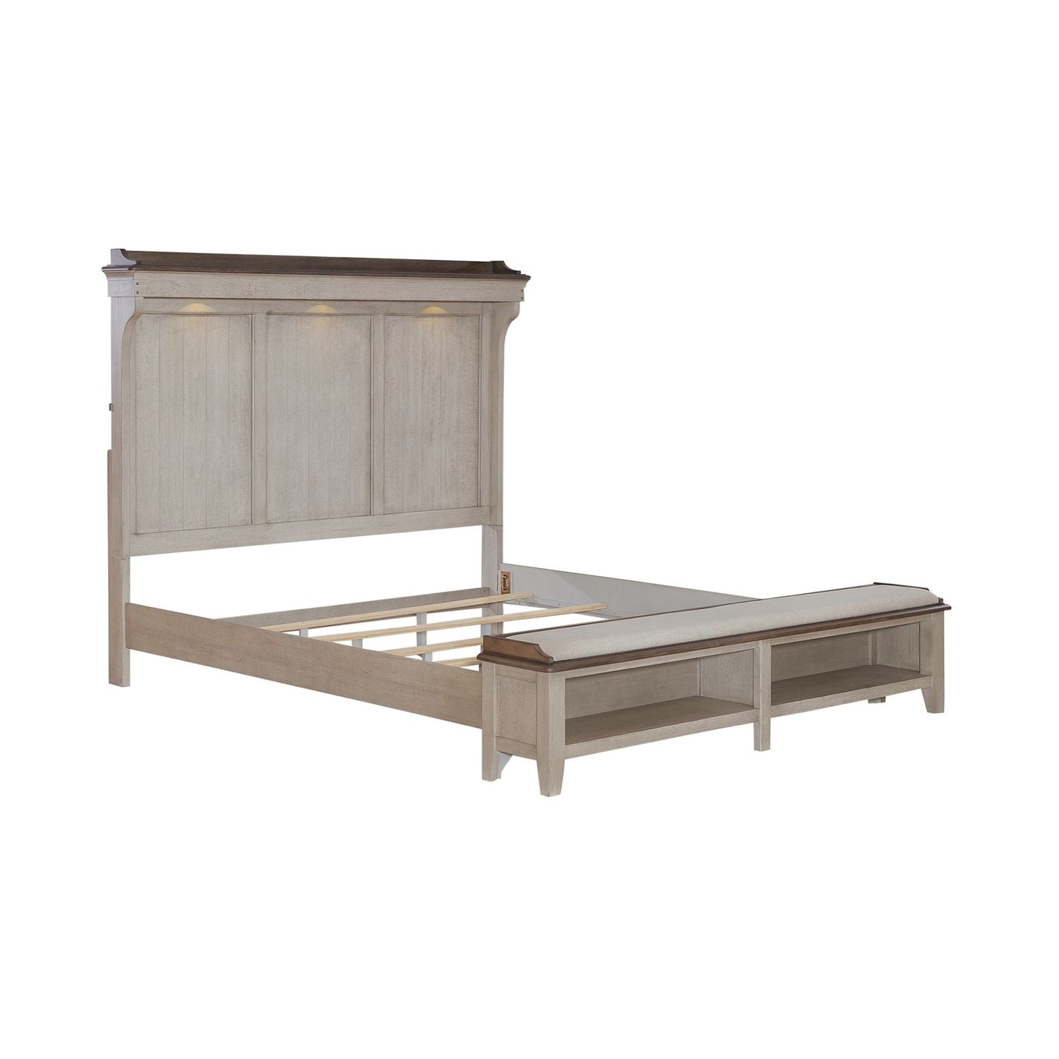 King Mantle Storage Bed