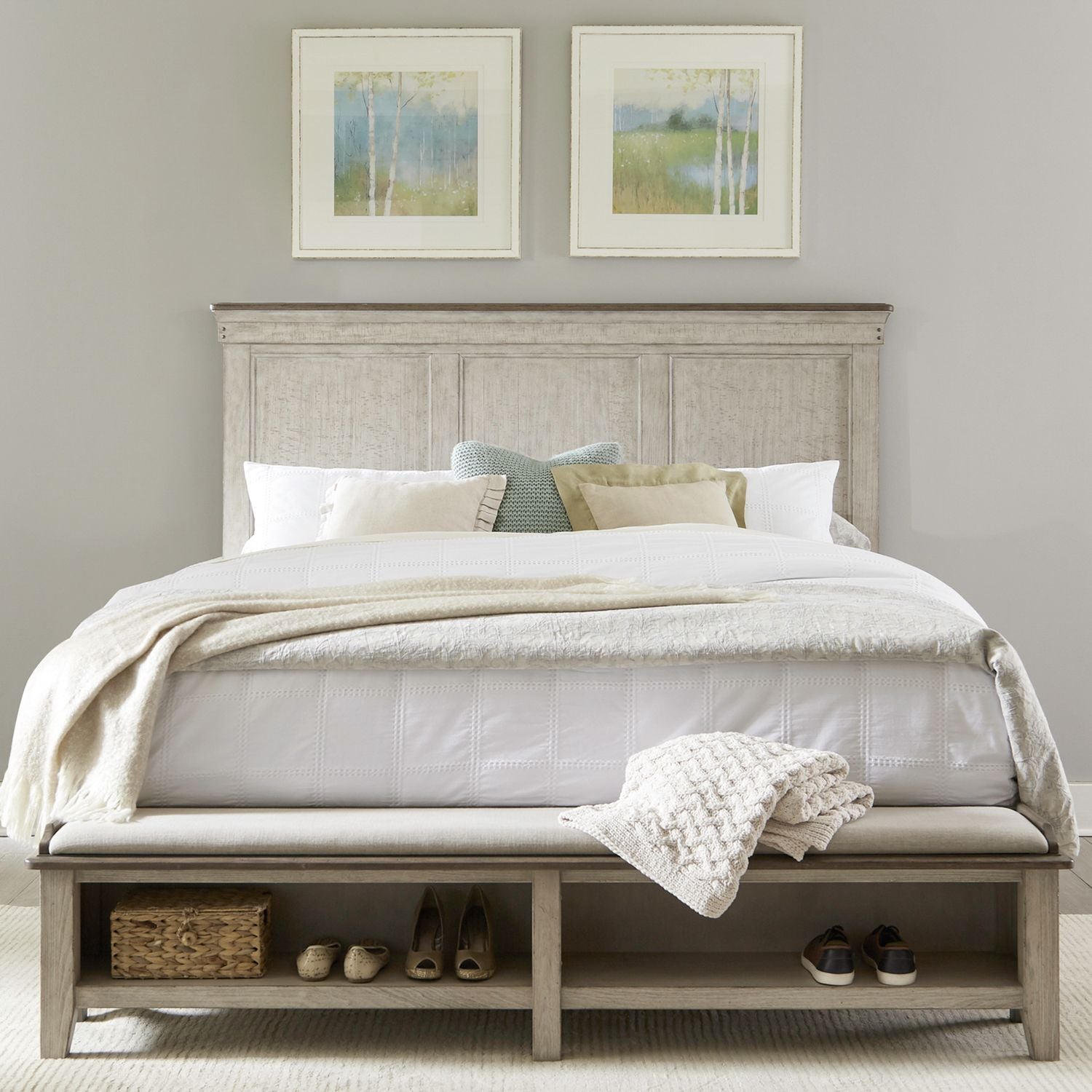 King Storage Bed