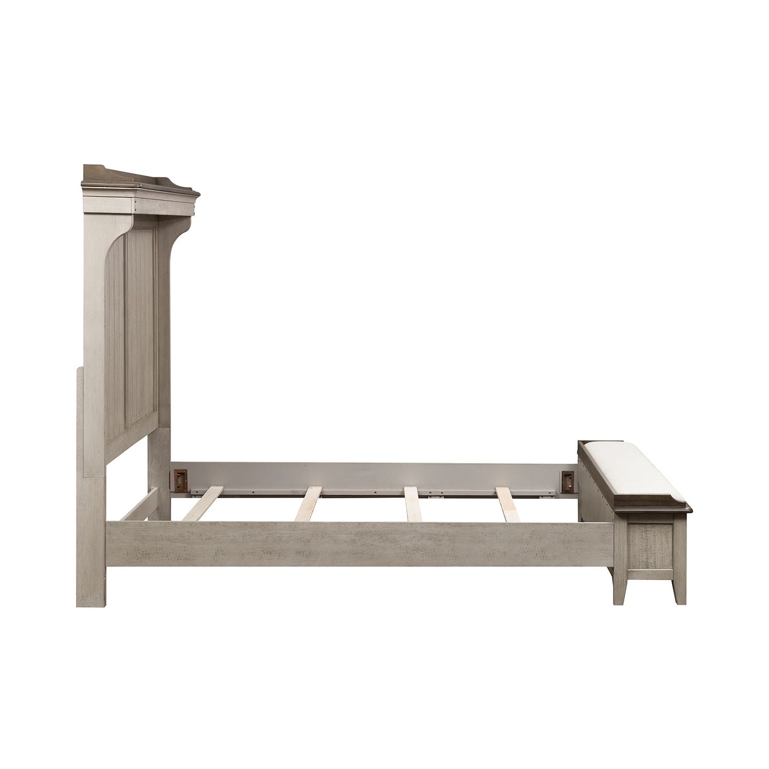 Queen Mantle Storage Bed