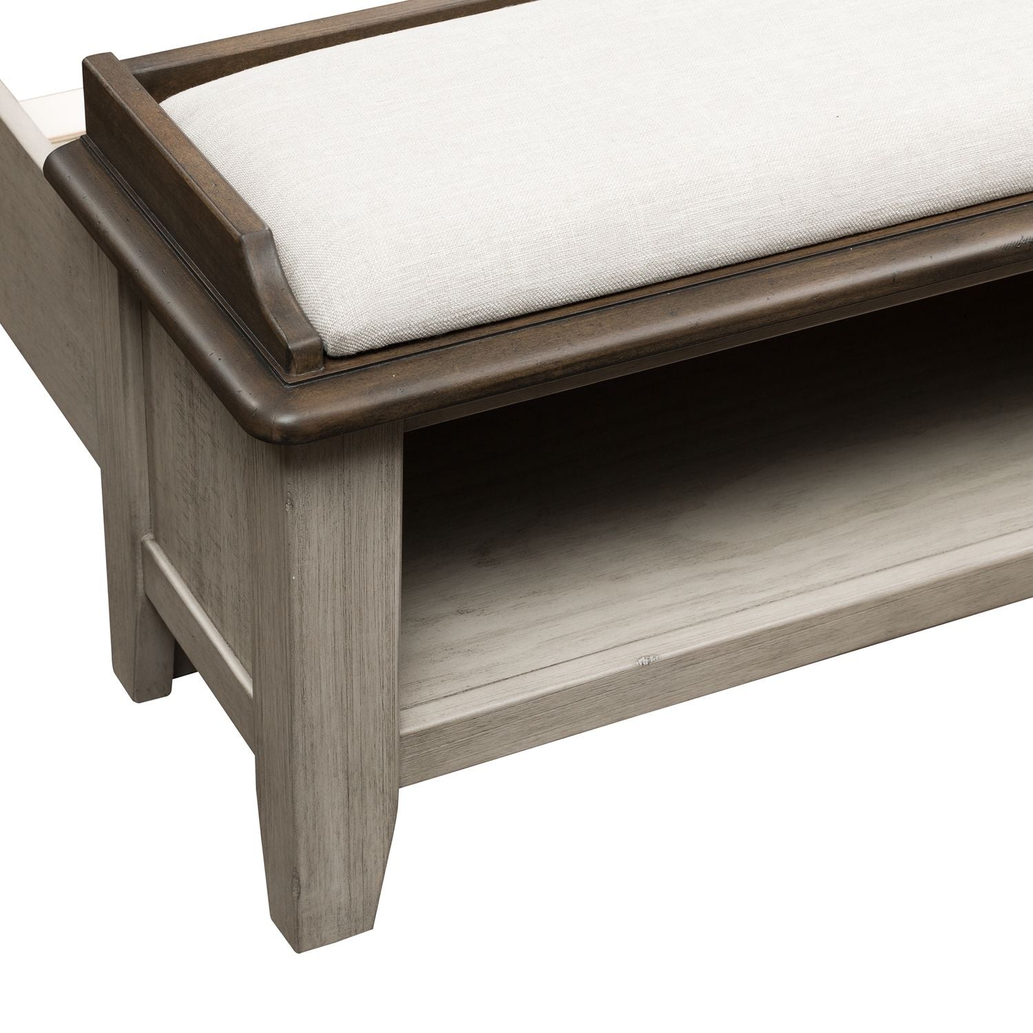 Queen Mantle Storage Bed