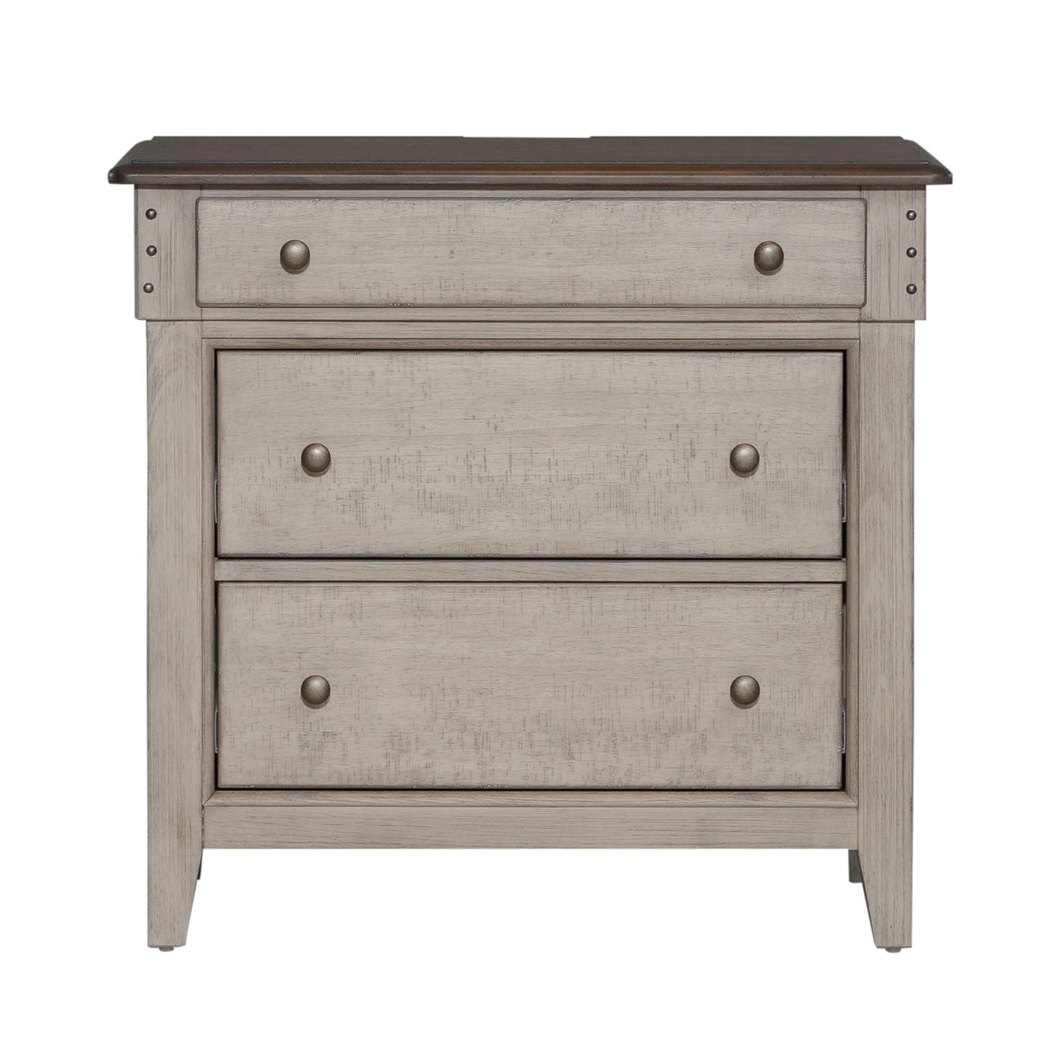 3 Drawer Bedside Chest w/ Charging Station