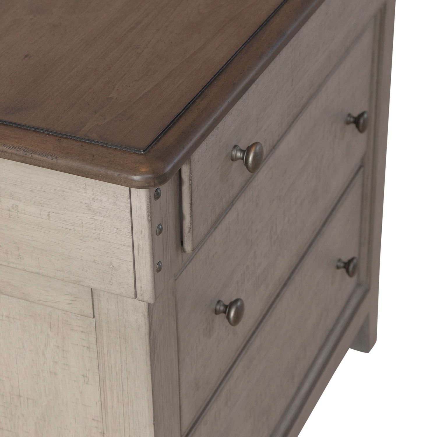 3 Drawer Bedside Chest w/ Charging Station