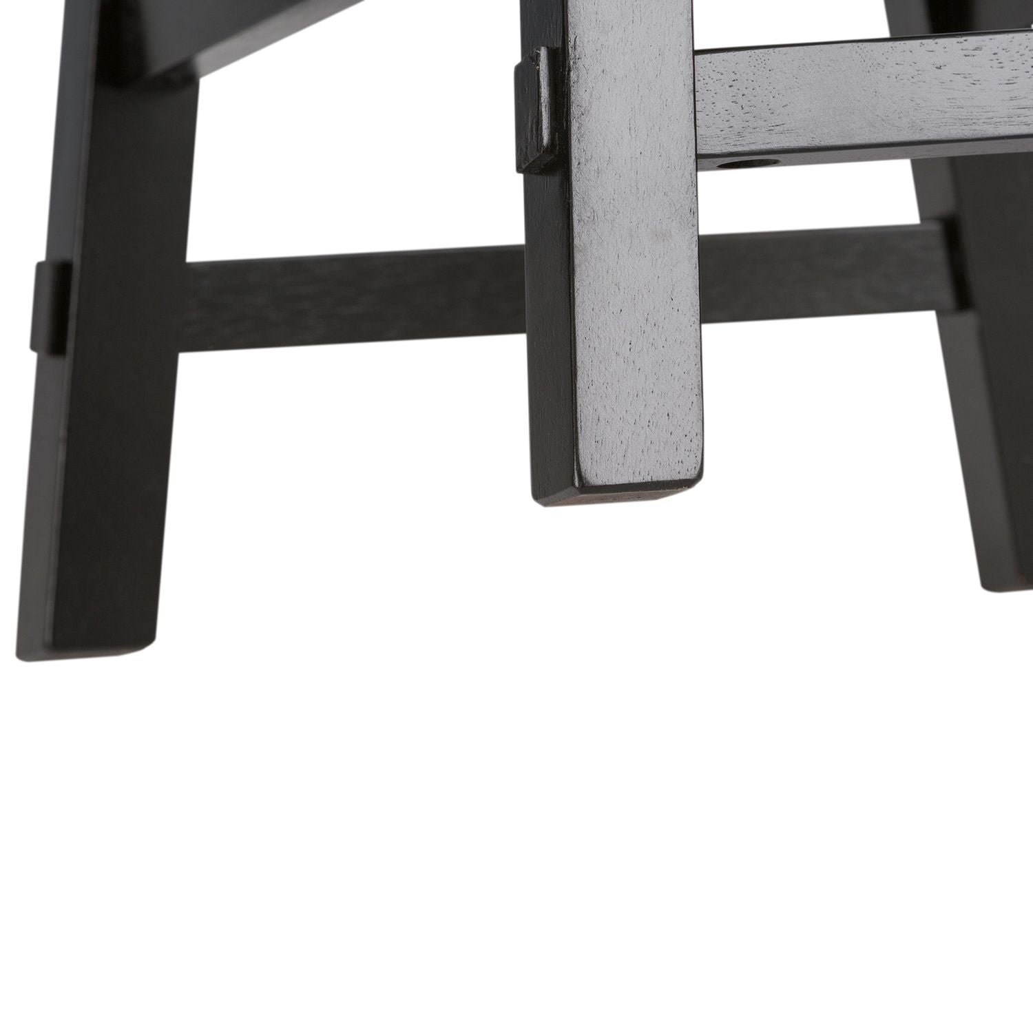 24 Inch Sawhorse Counter Stool - Black (RTA)