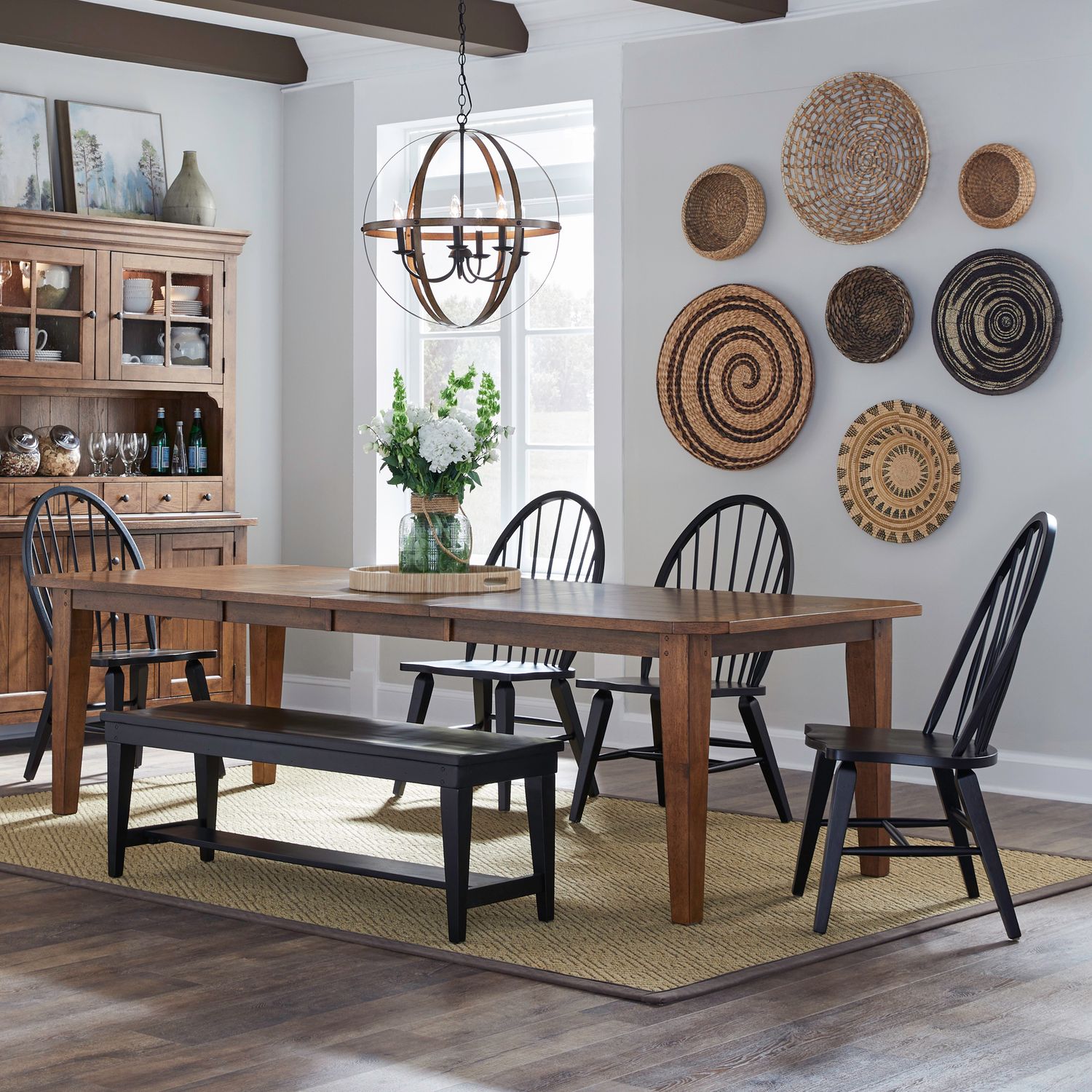 6 Piece Rectangular Table Set
