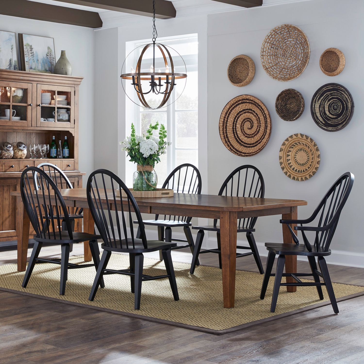 7 Piece Rectangular Table Set