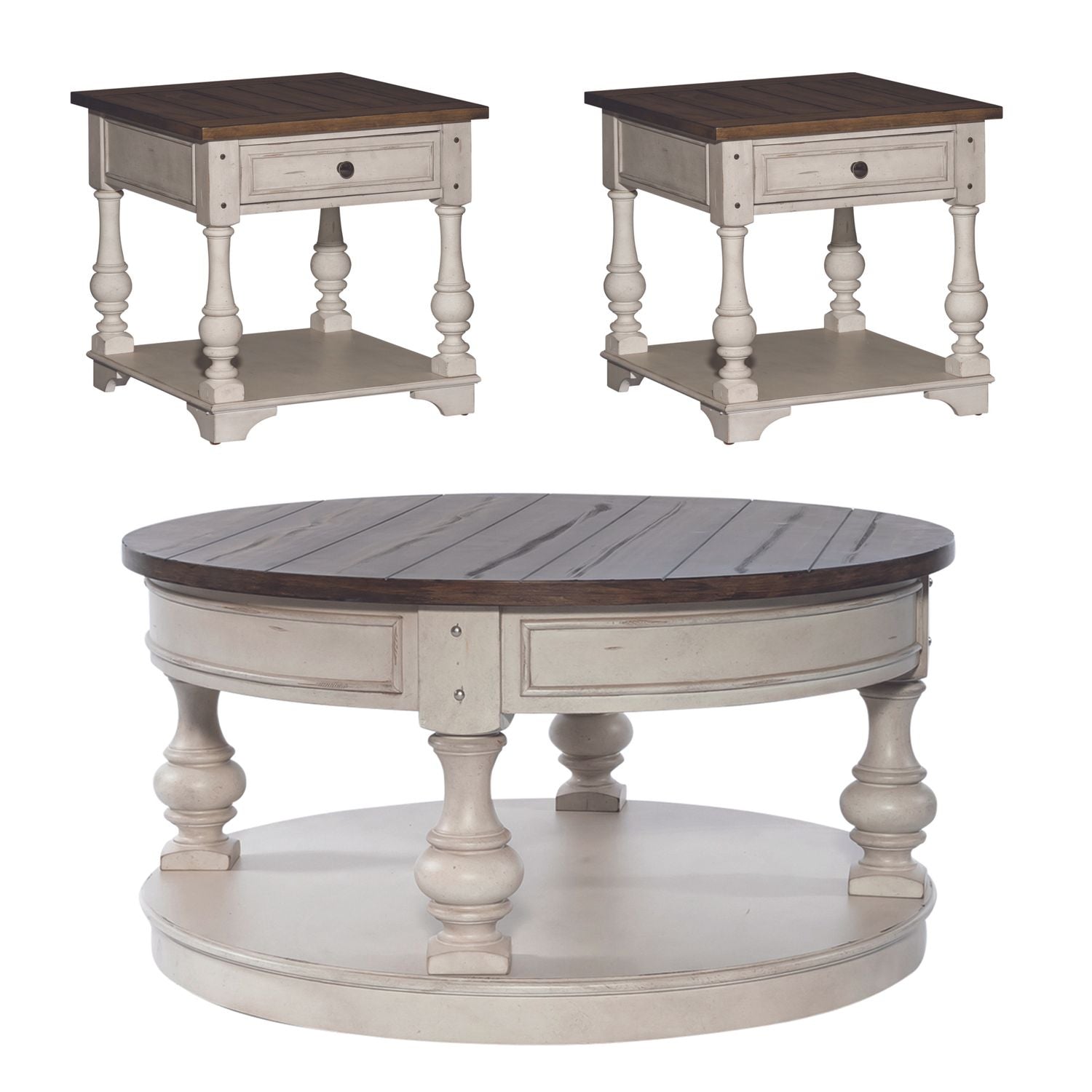 Opt 3 Piece Set (1-Cocktail 2-End Tables)