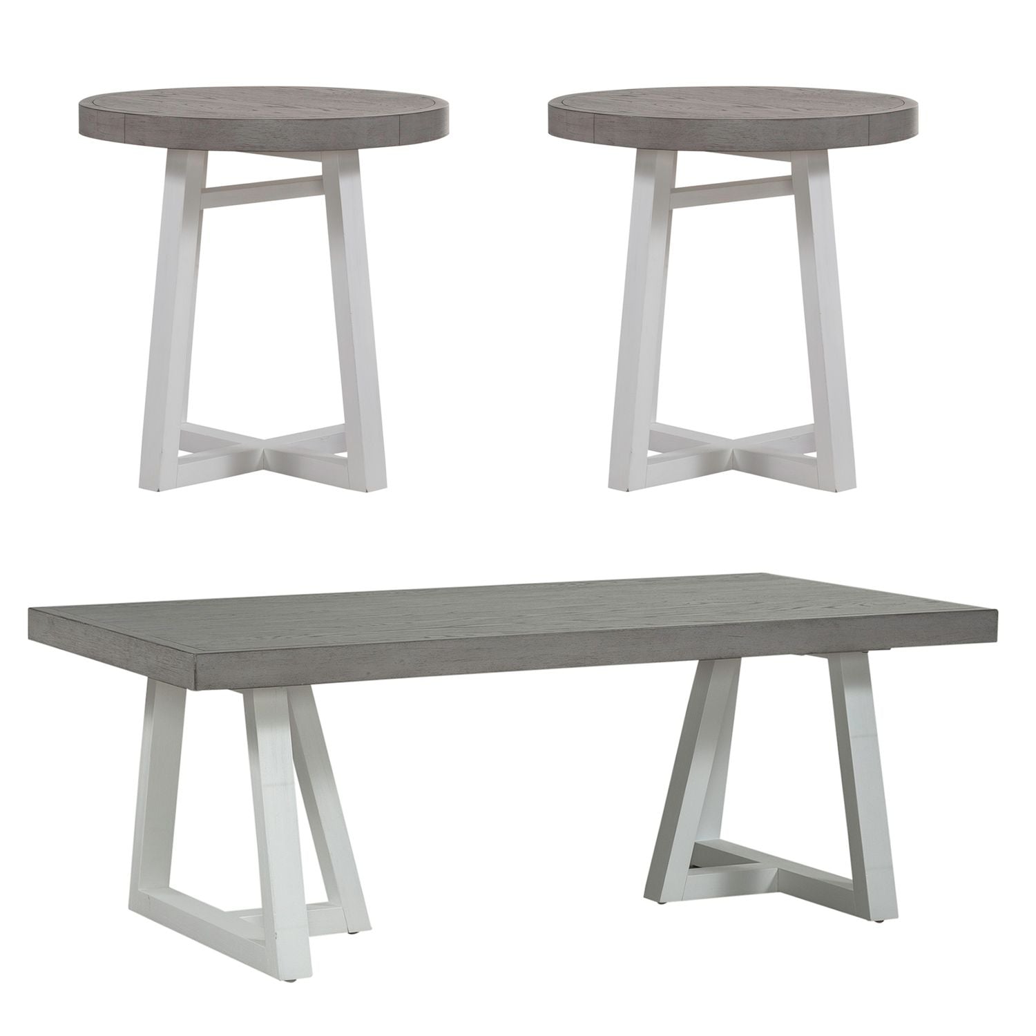 3 Piece Set (1-Cocktail 2-End Tables)