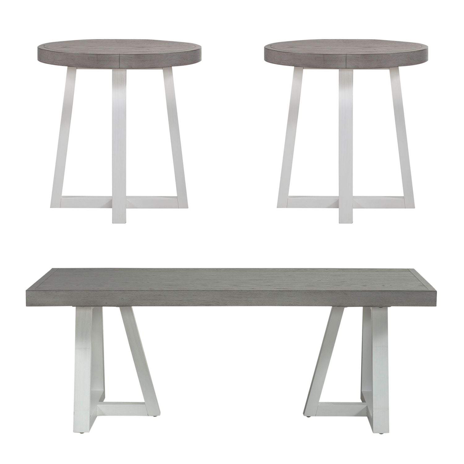 3 Piece Set (1-Cocktail 2-End Tables)