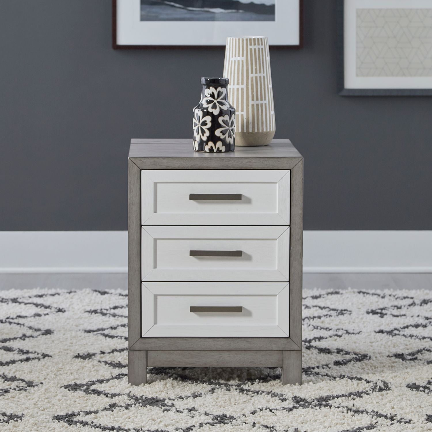 3 Drawer Chairside Table