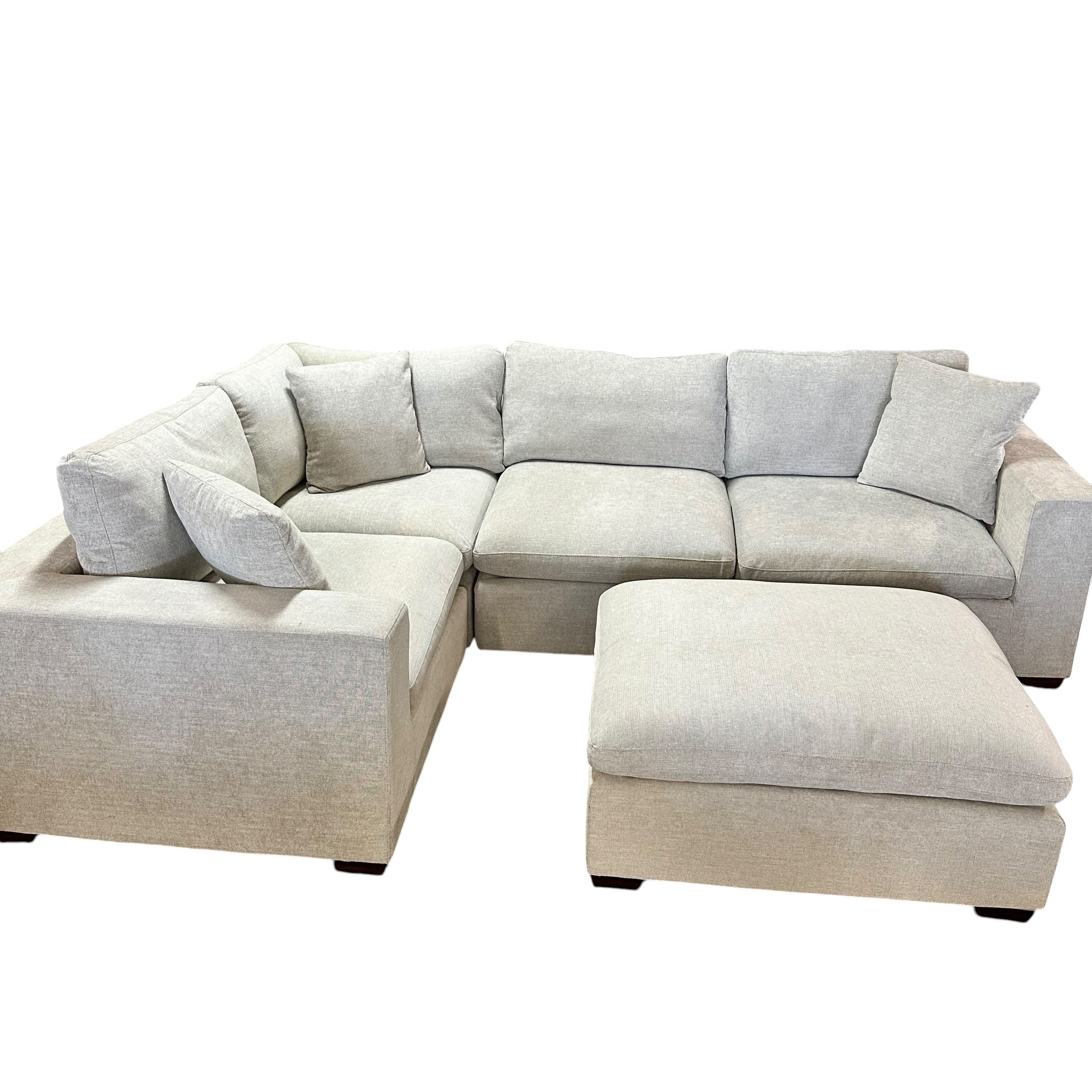 5 Pc Modular Sectional with Ottoman