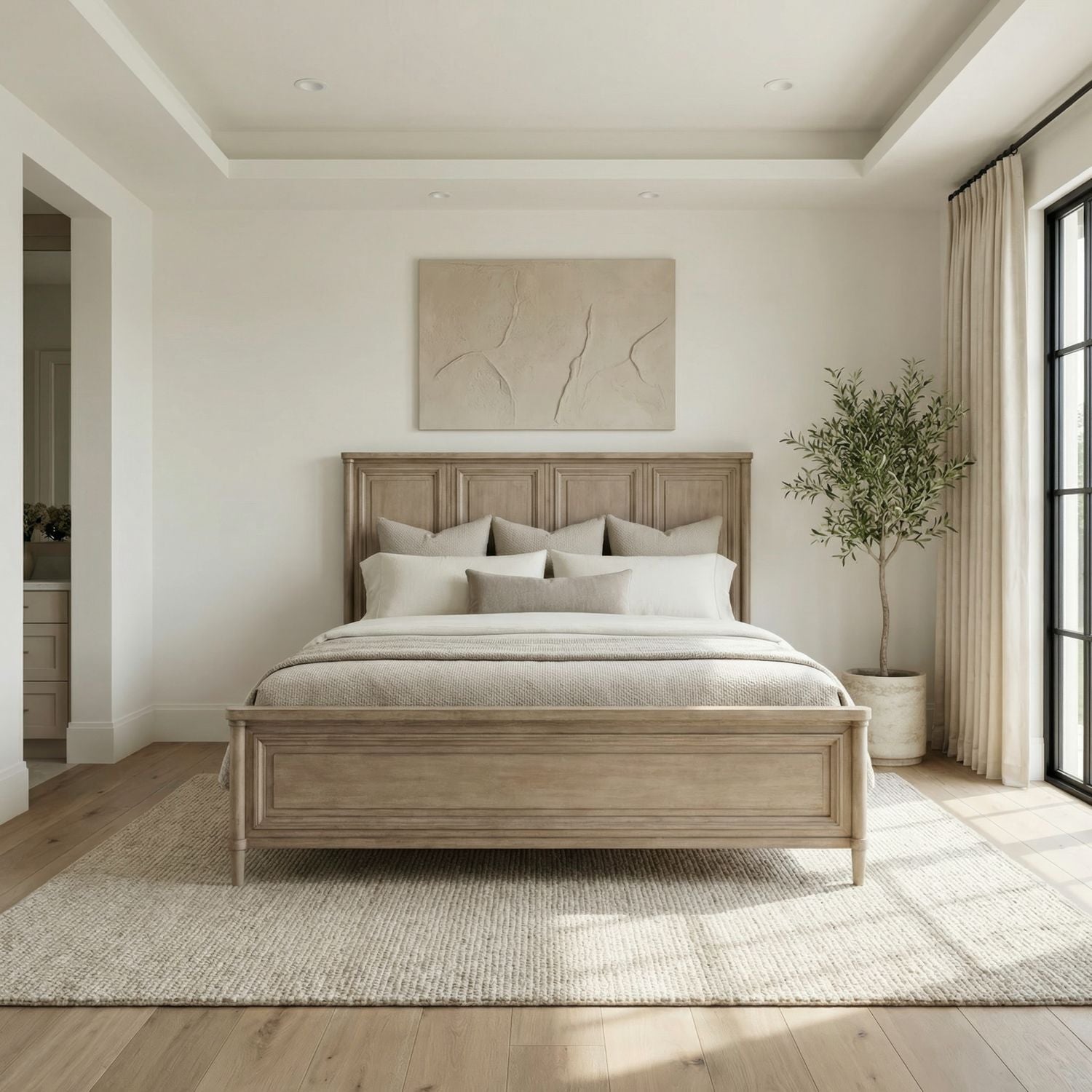 King California Panel Bed