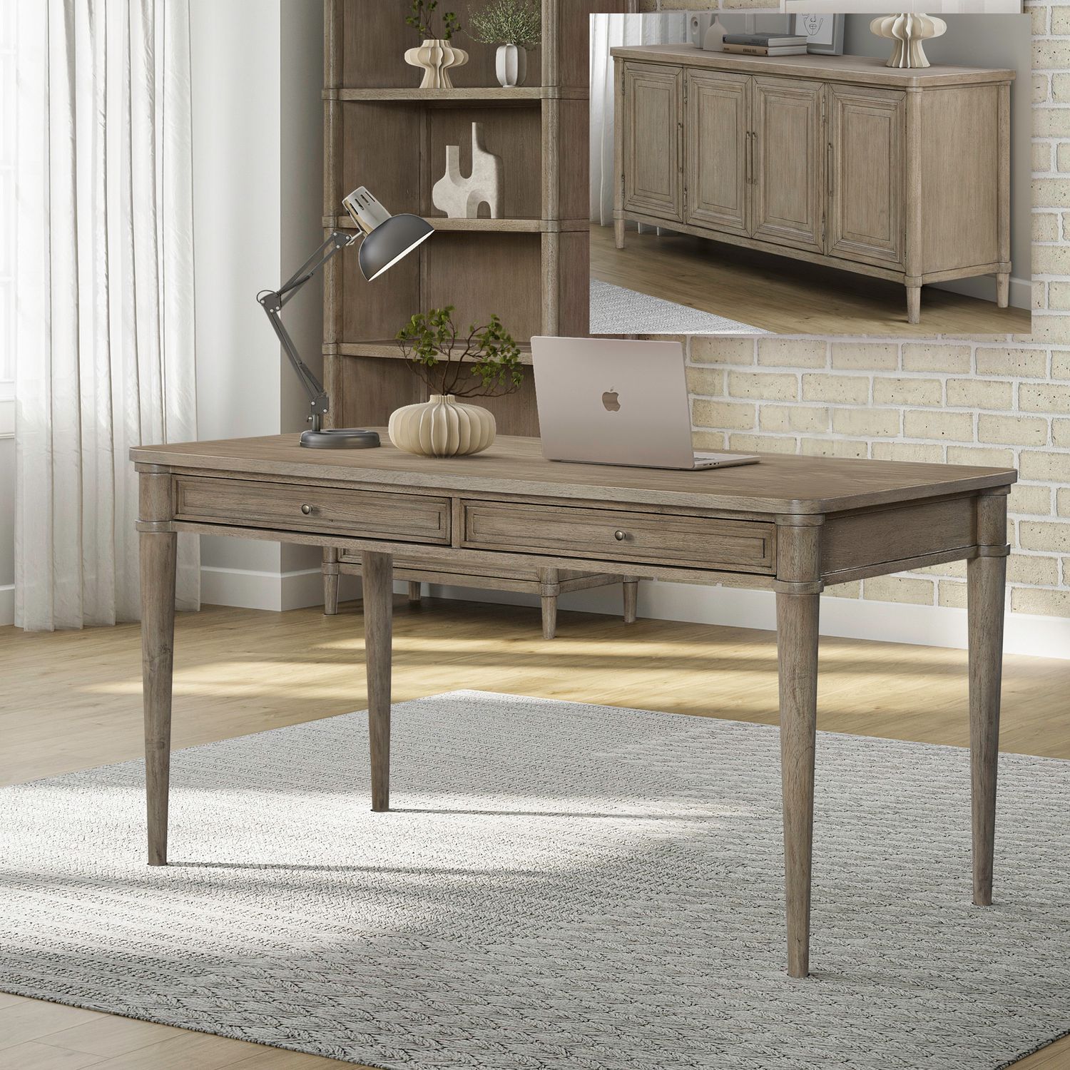 Desk & Credenza Set