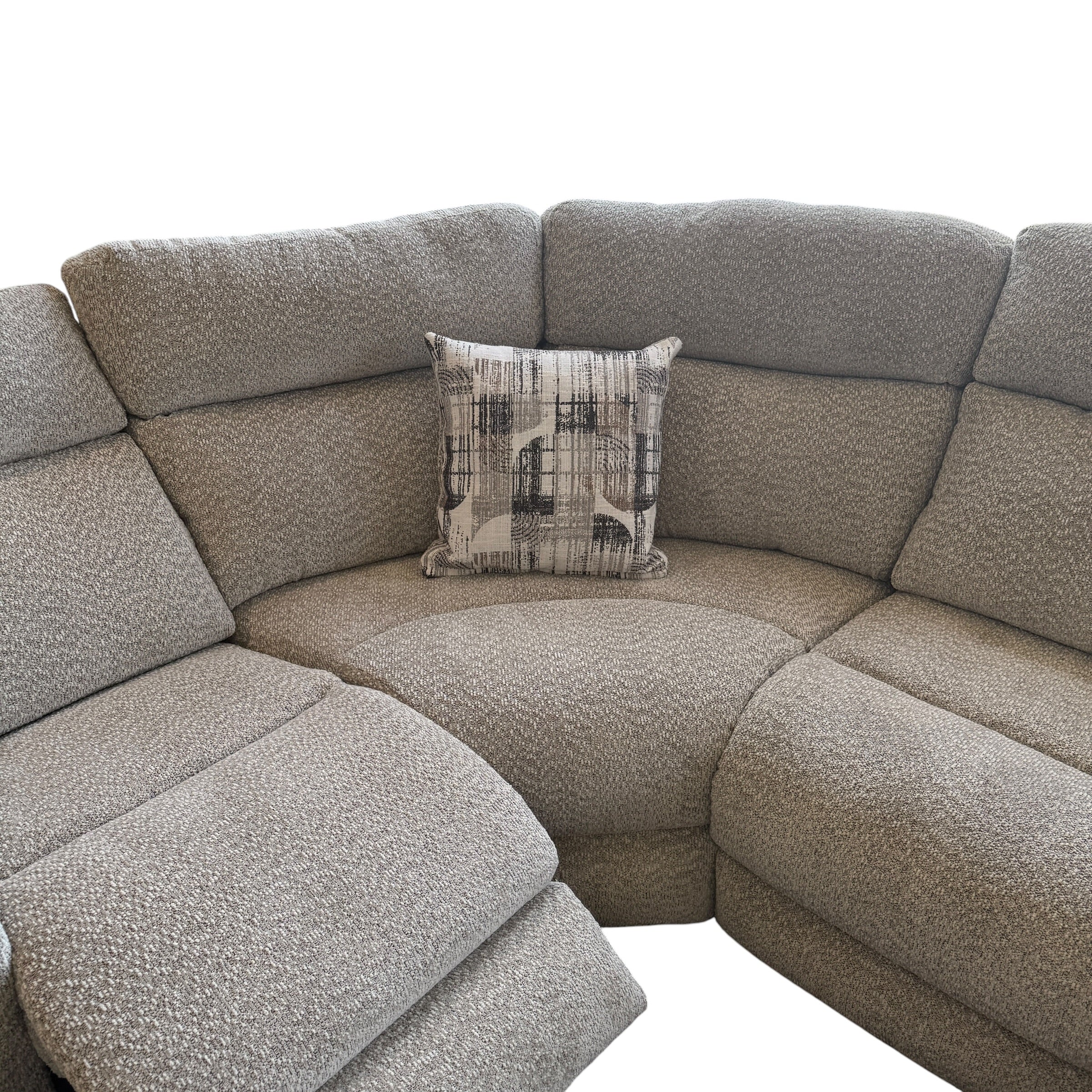 Recliner Sectional in Gray