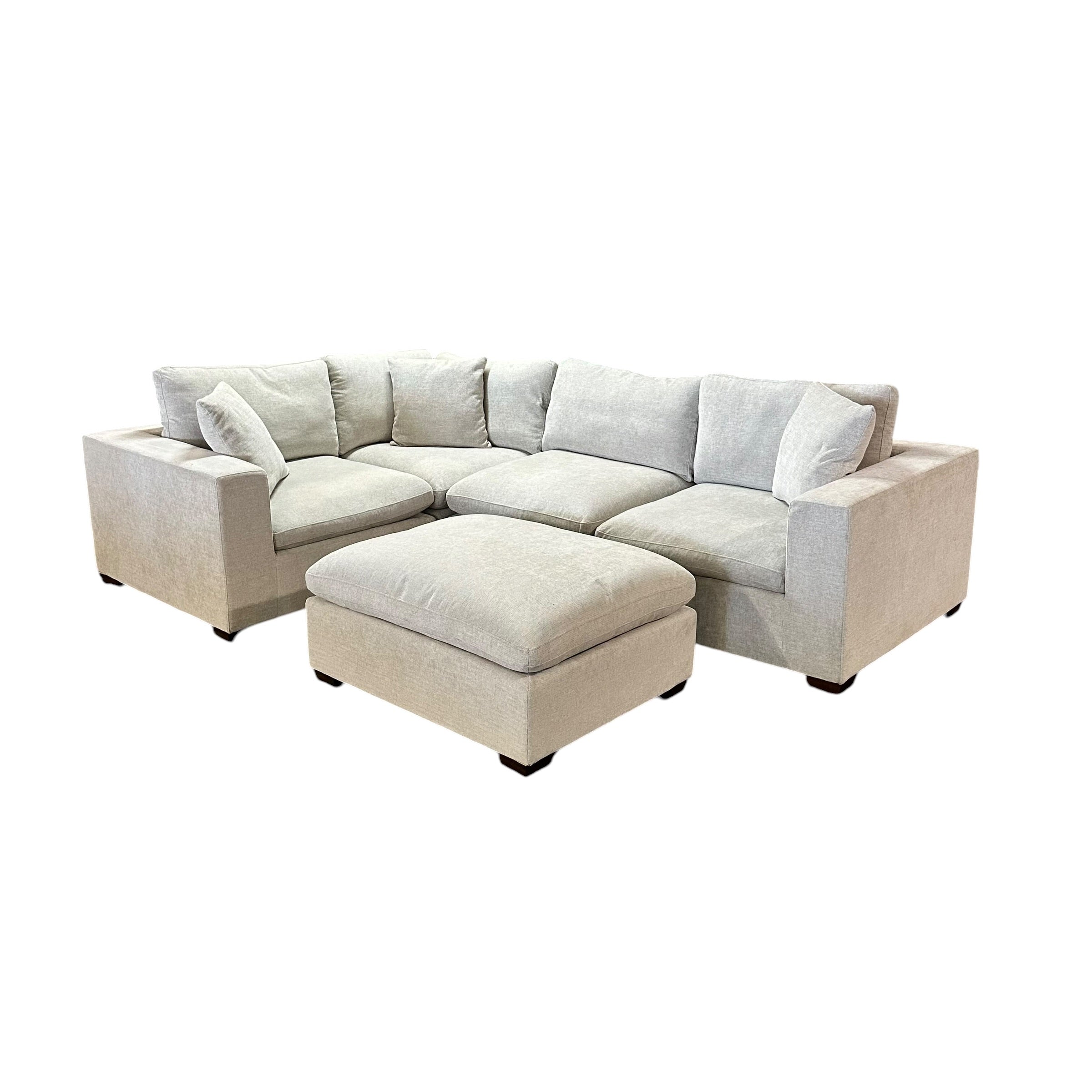 5 Pc Modular Sectional with Ottoman