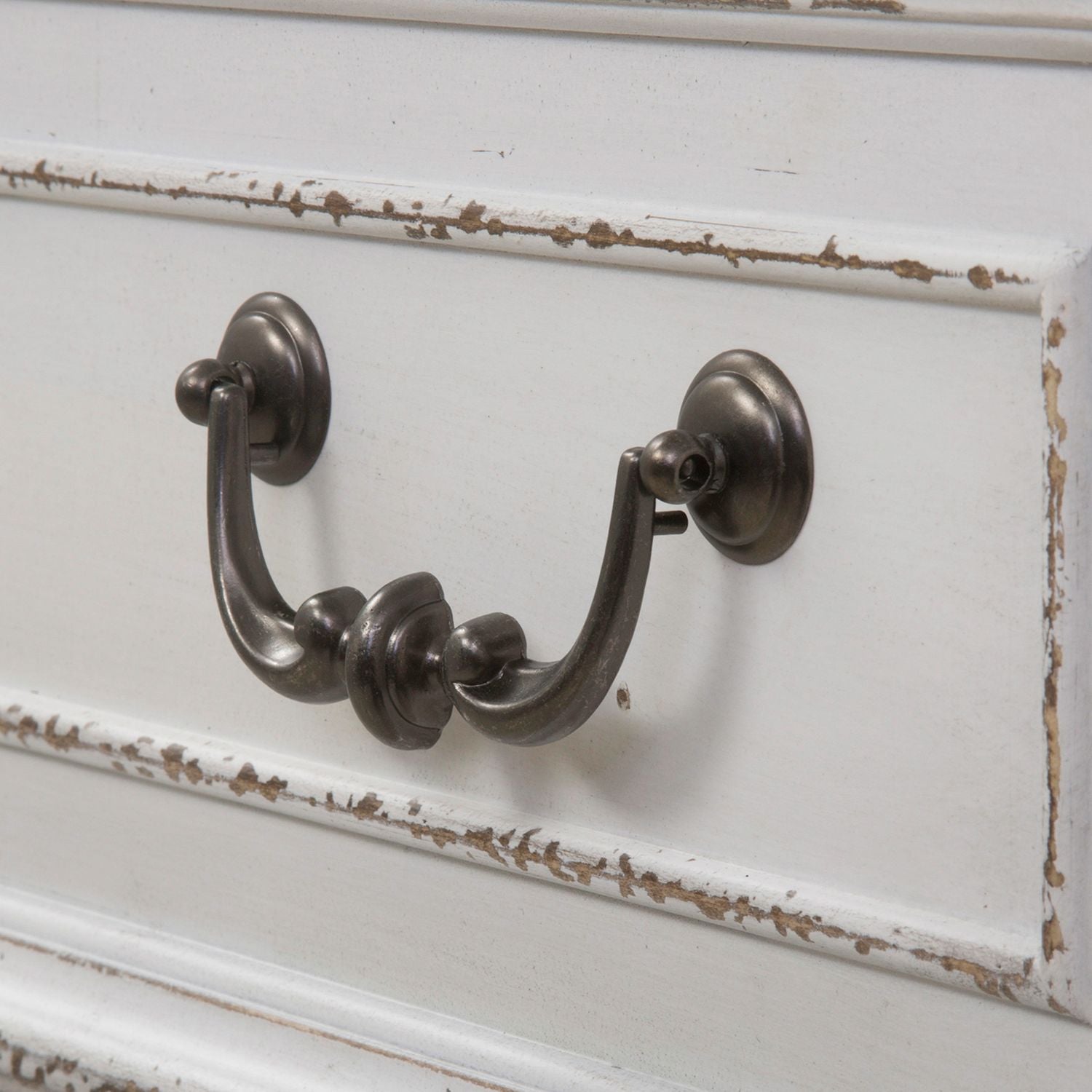 King California Panel Bed, Dresser & Mirror